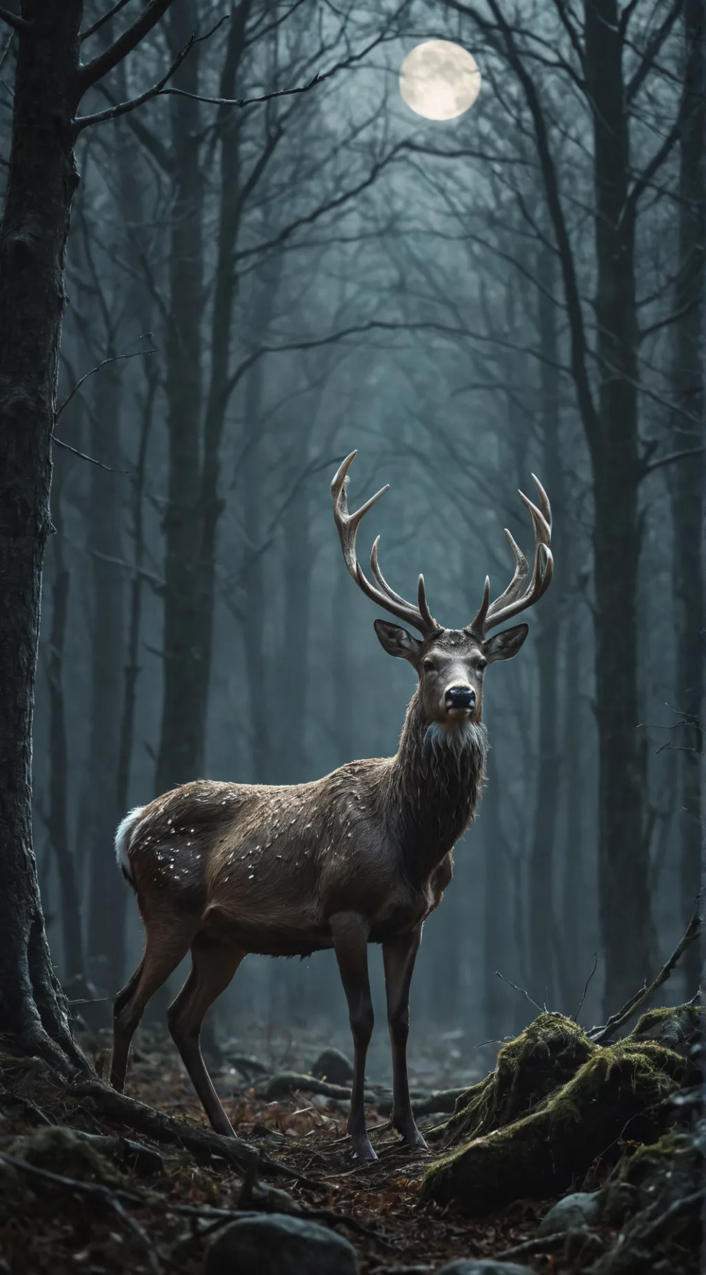 ai character: The Wendigo Deer background