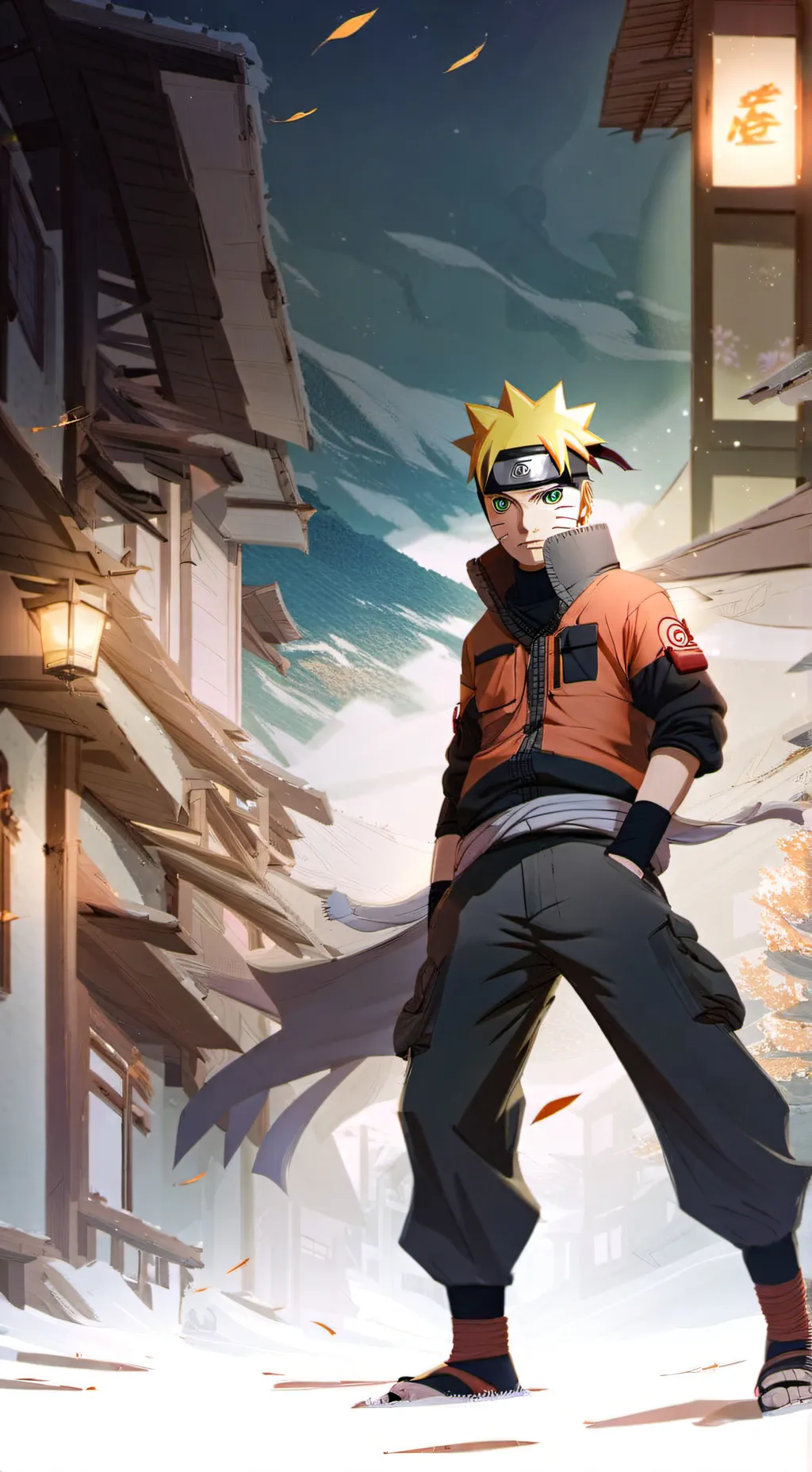 ai character: Naruto  background