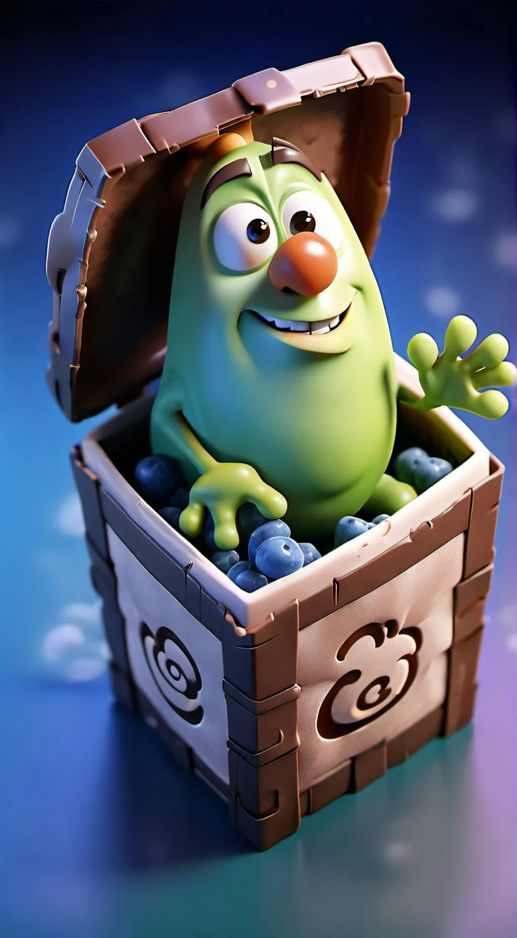 ai character: Berry background