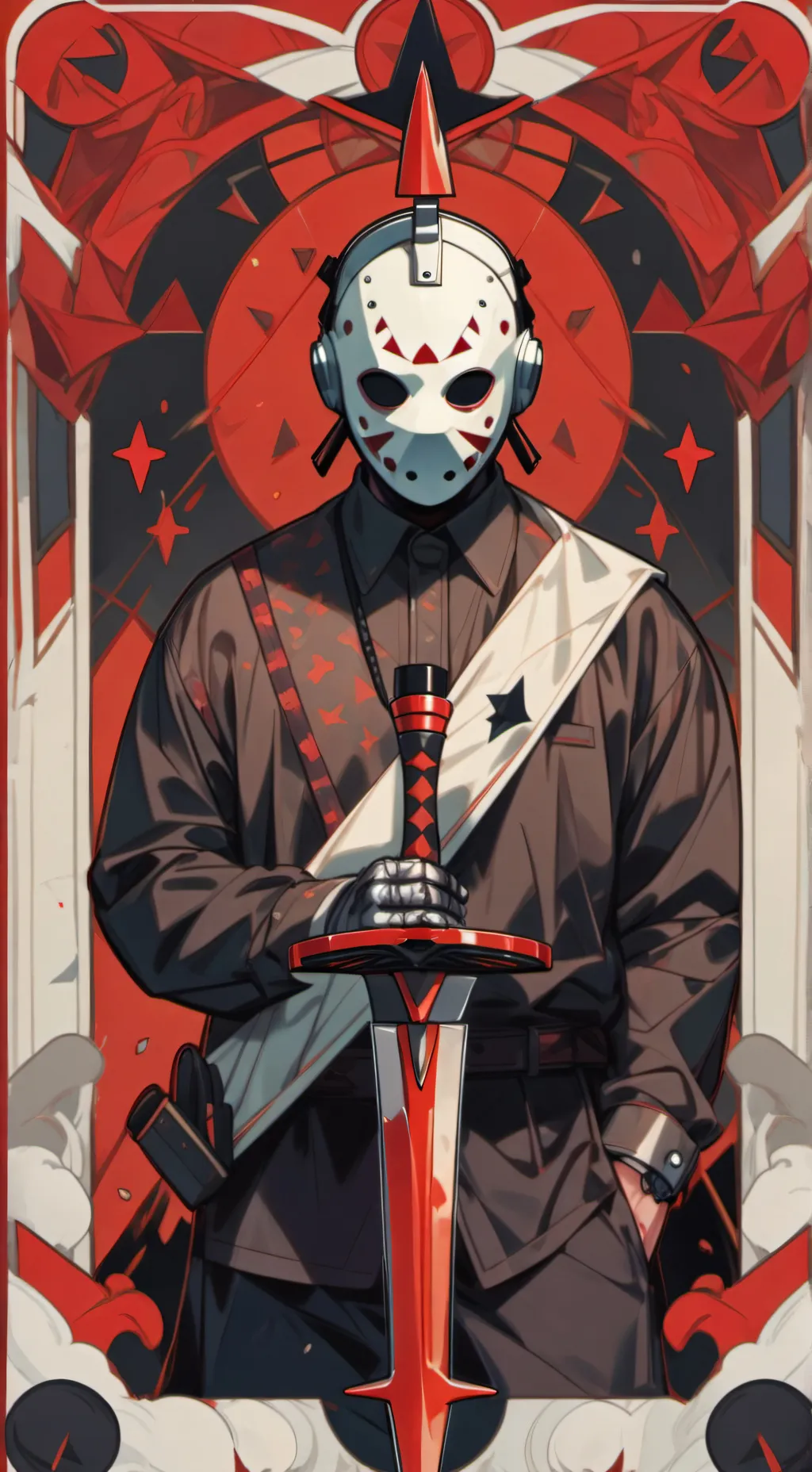 ai character: KNY Friday 13th background