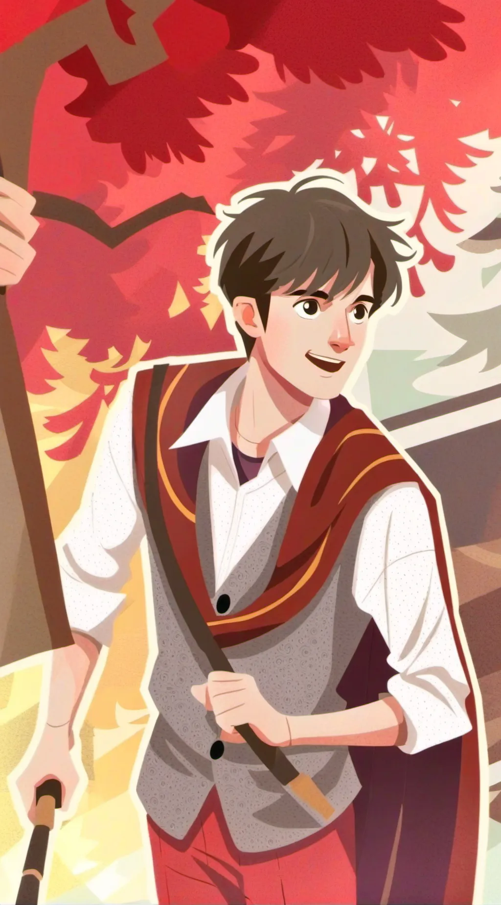 ai character: Oliver wood  background