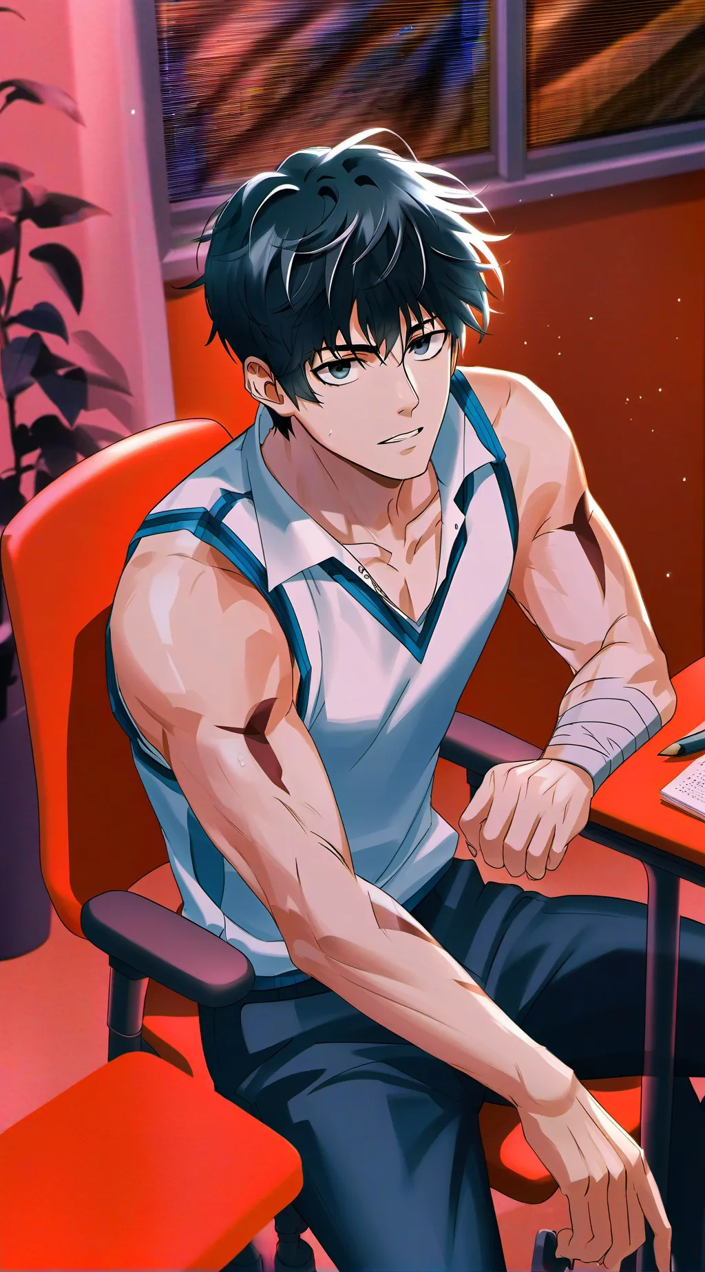 ai character: Mars background