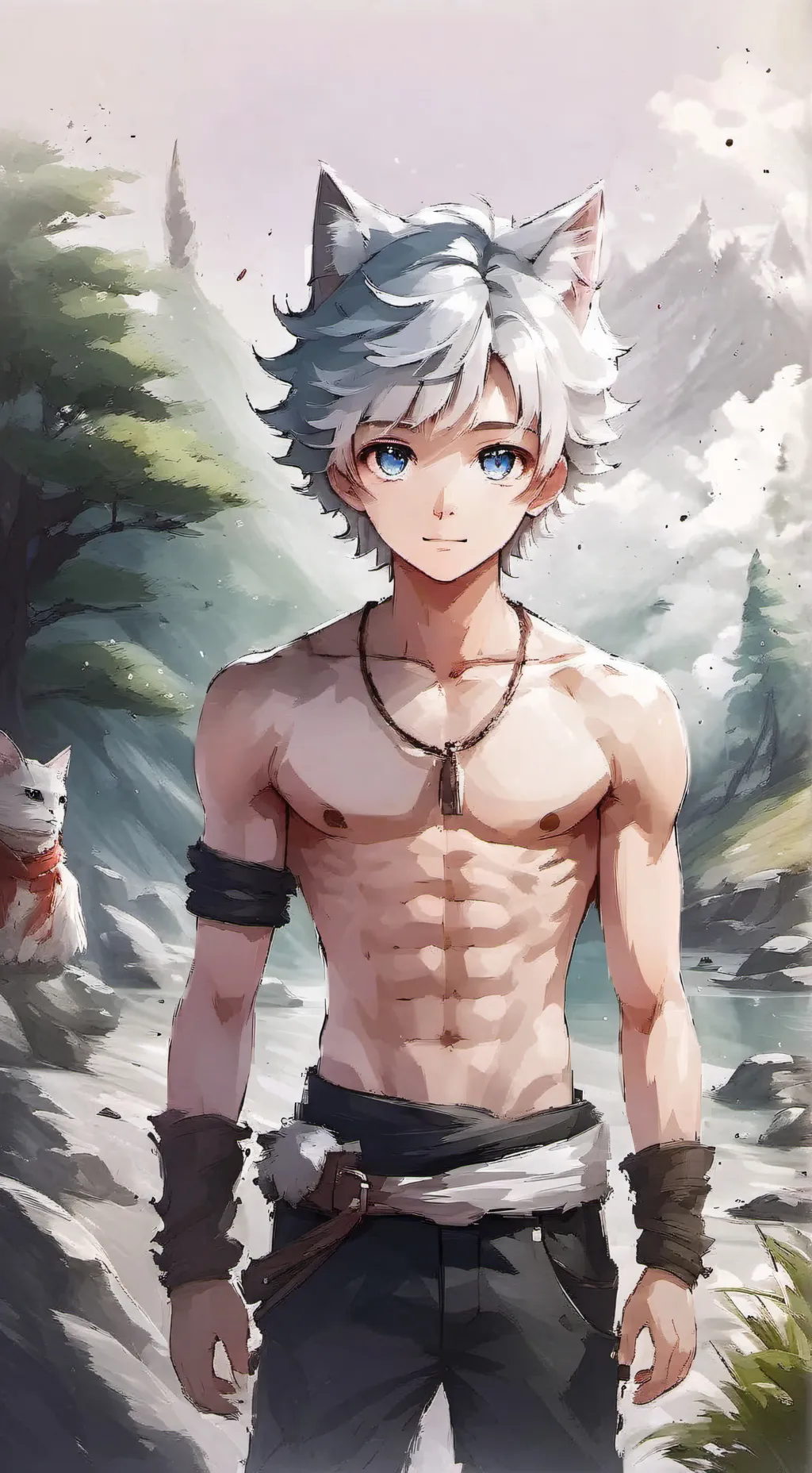ai character: Killua  background