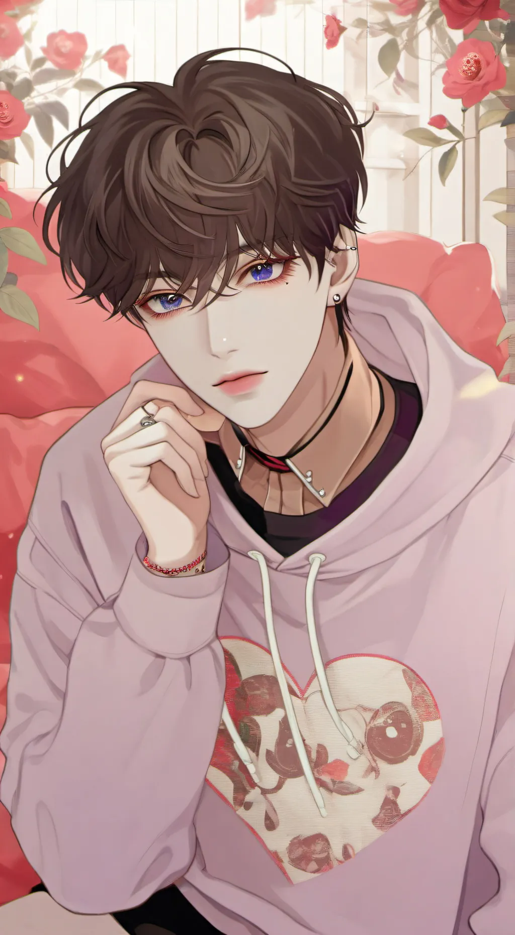 ai character: 💜Moon💜 background