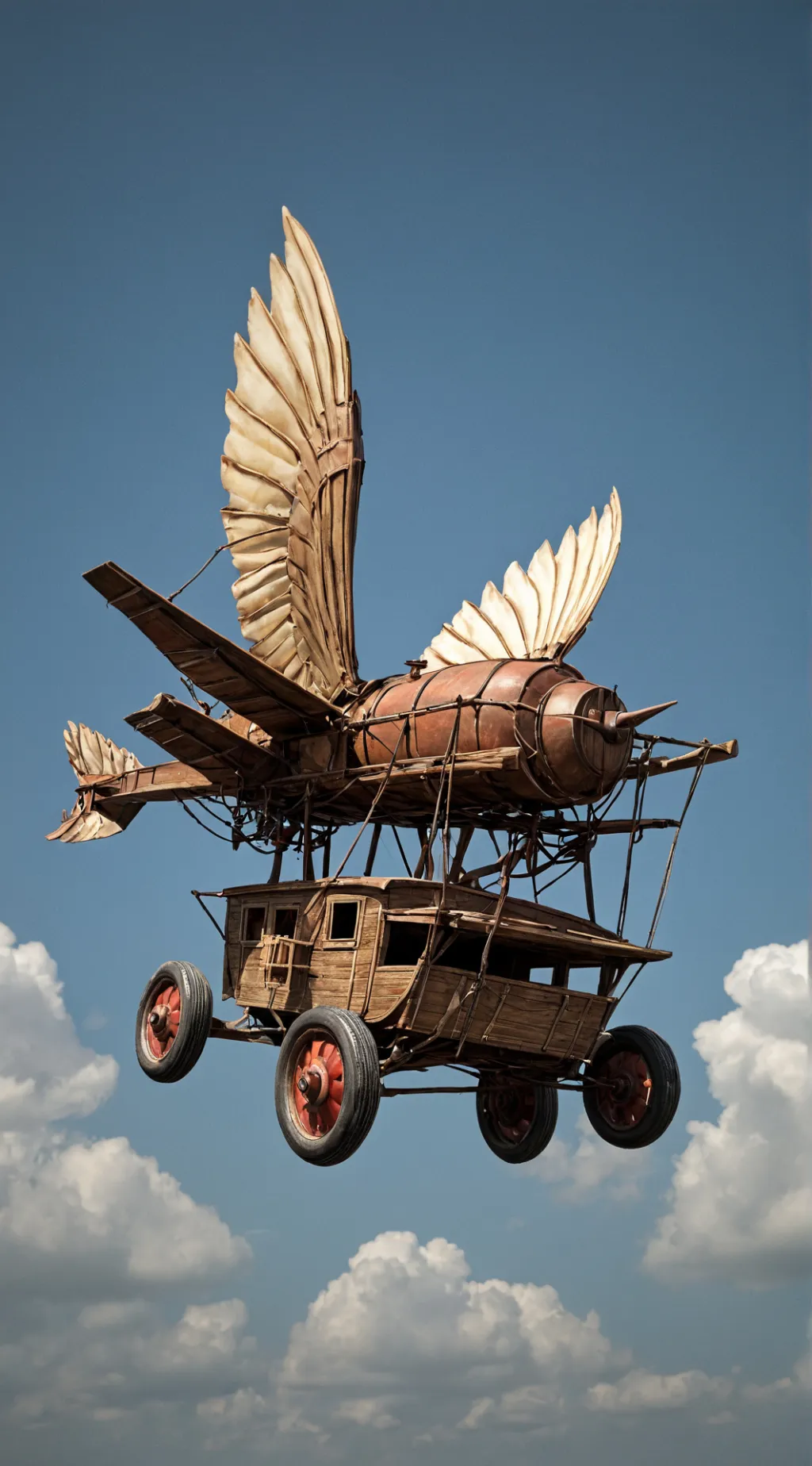 ai character: Flying wagon 1400 background