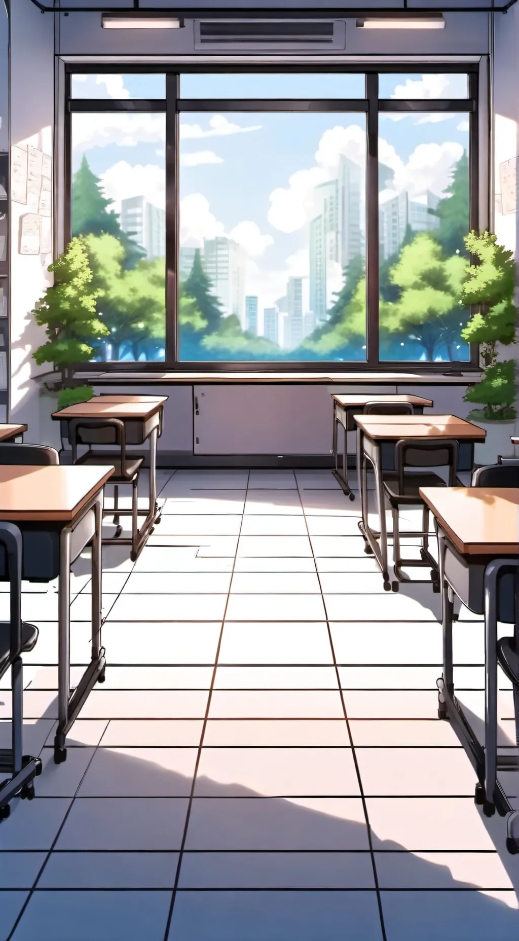 ai character: classroom (chaotic background