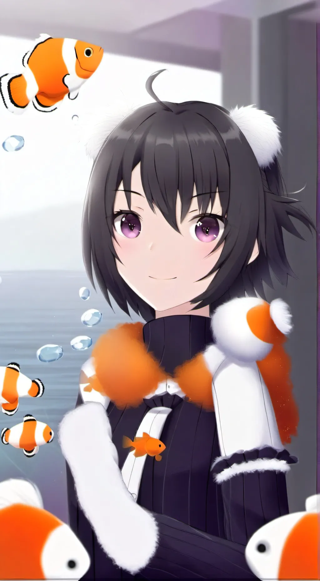 ai character: Adriana the Clownfish Spirit background