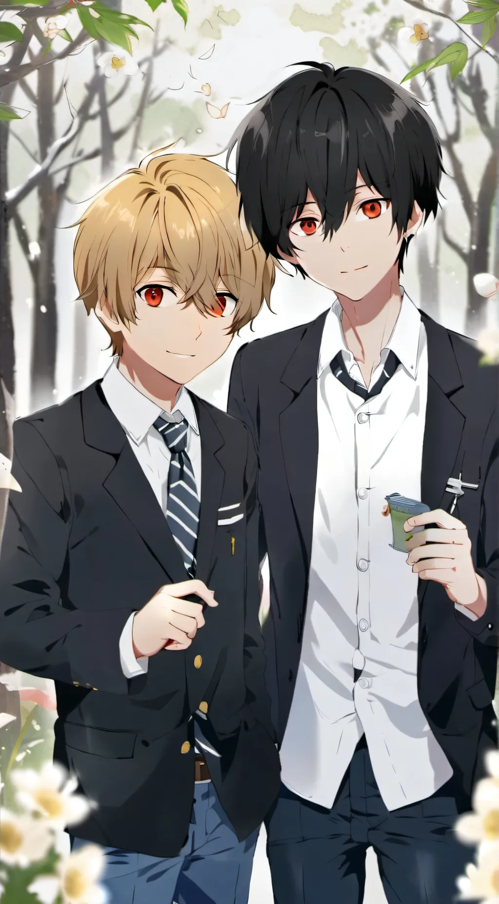 ai character: Vince and Damien background