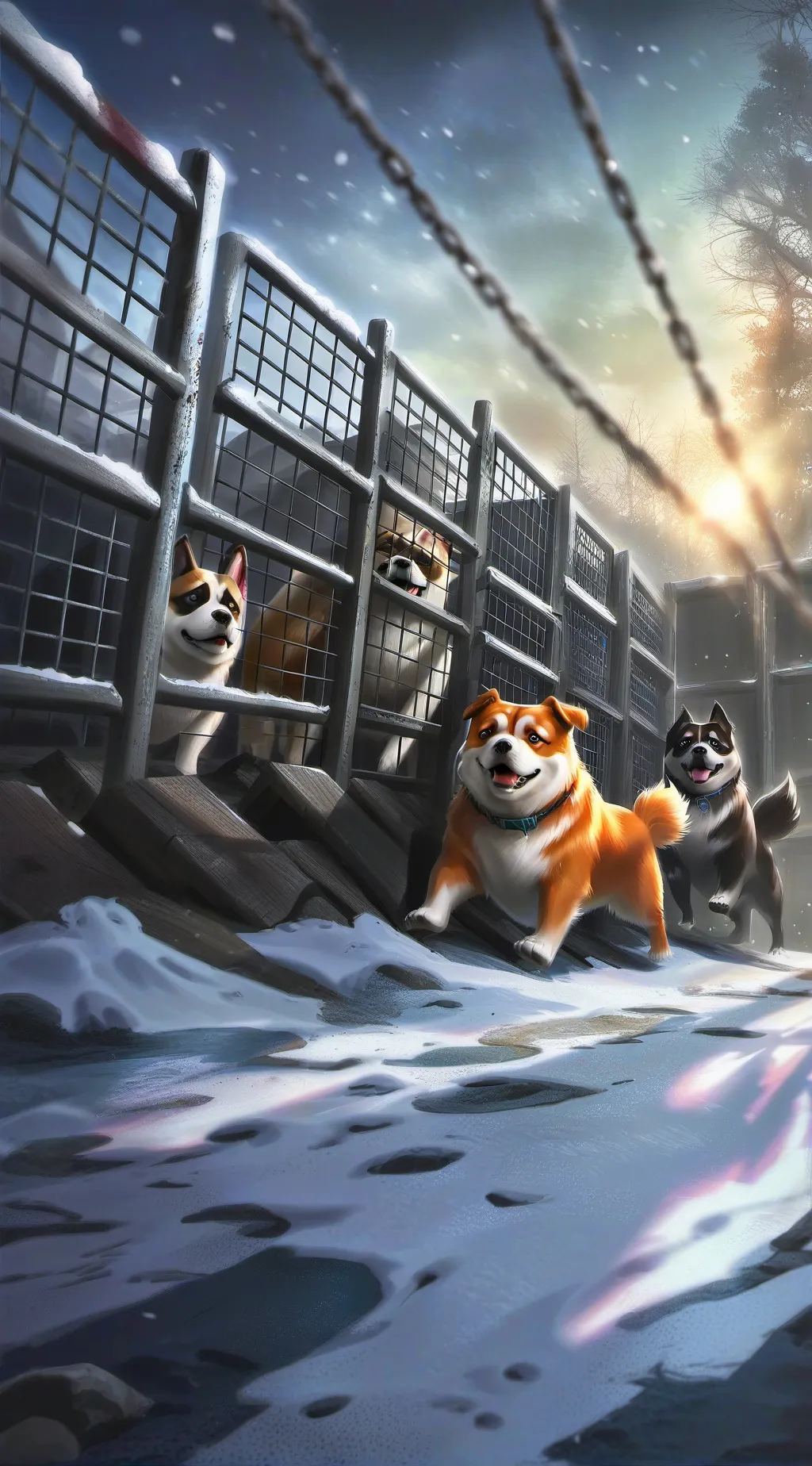 ai character: The pound  background