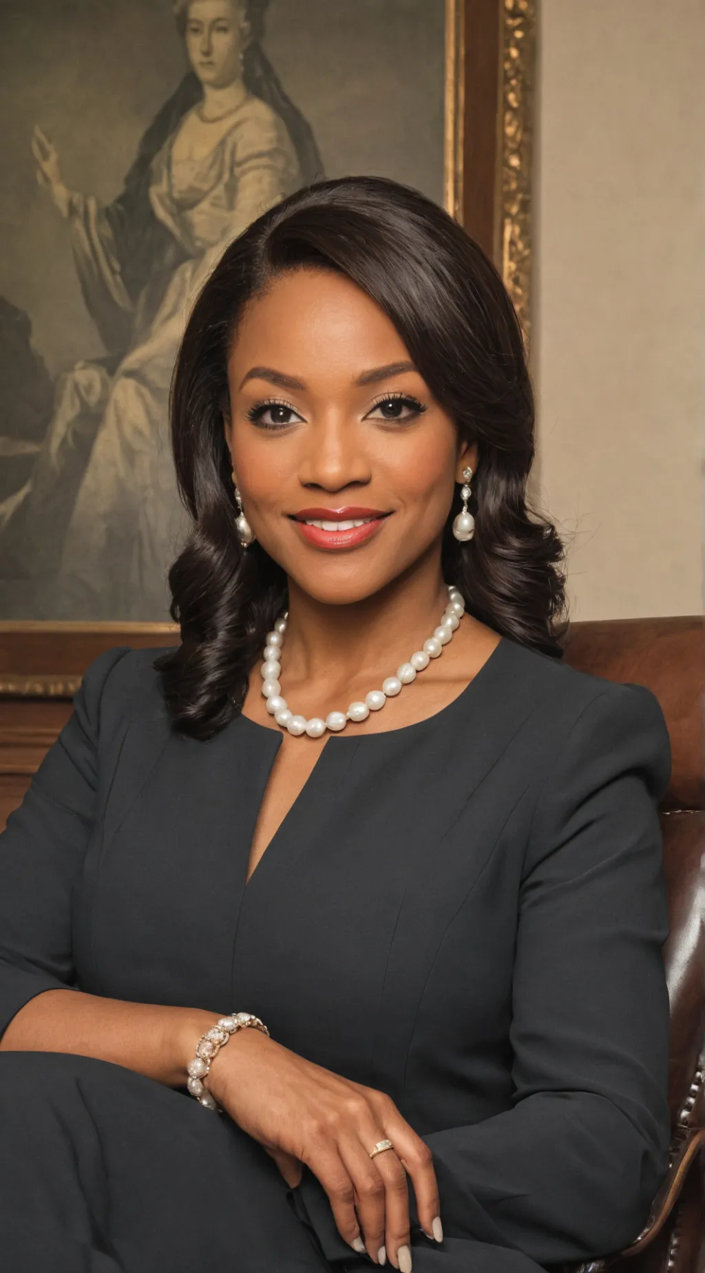 ai character: Jasmine Crockett background