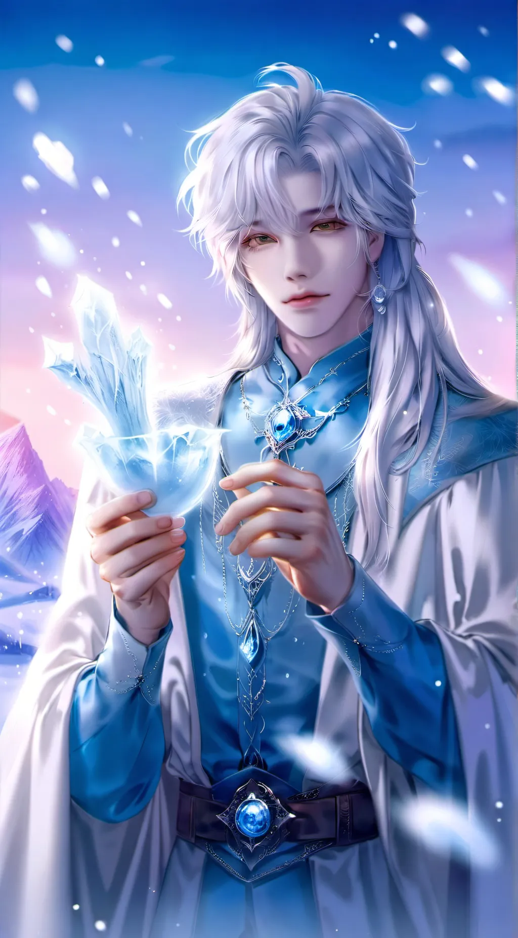 ai character: Frost background