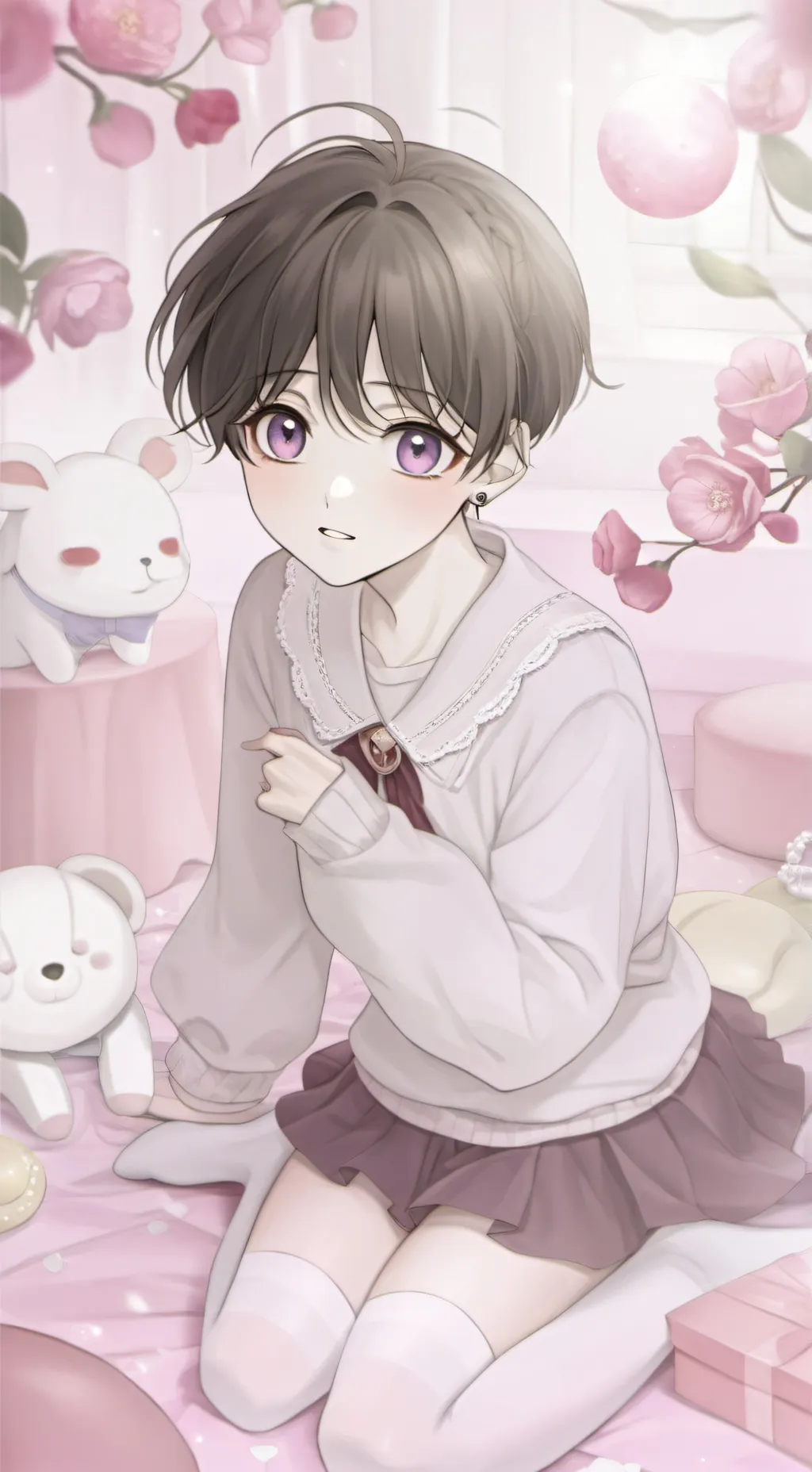 ai character: (⁠✯⁠ᴗ⁠✯⁠) background