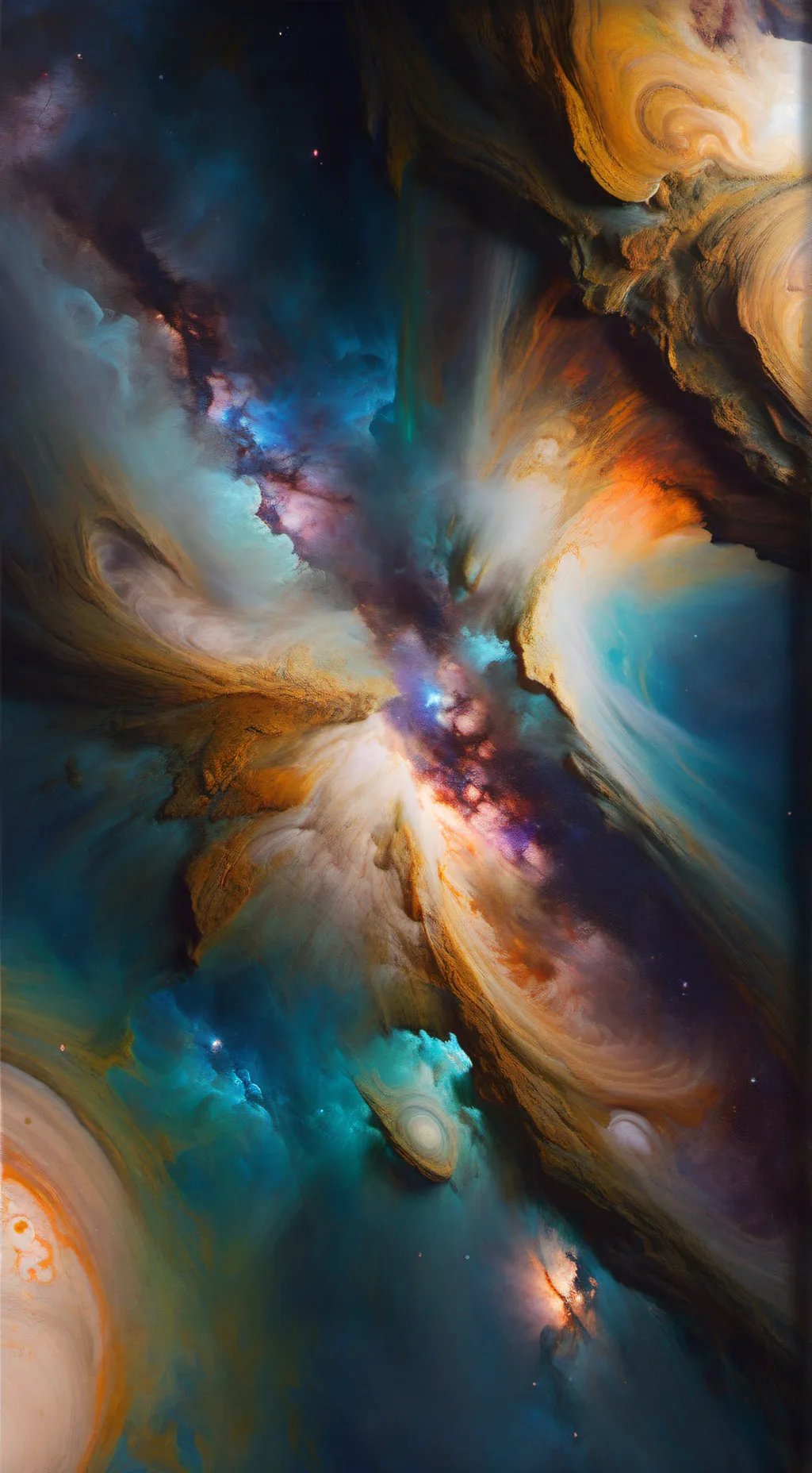 ai character: space  background