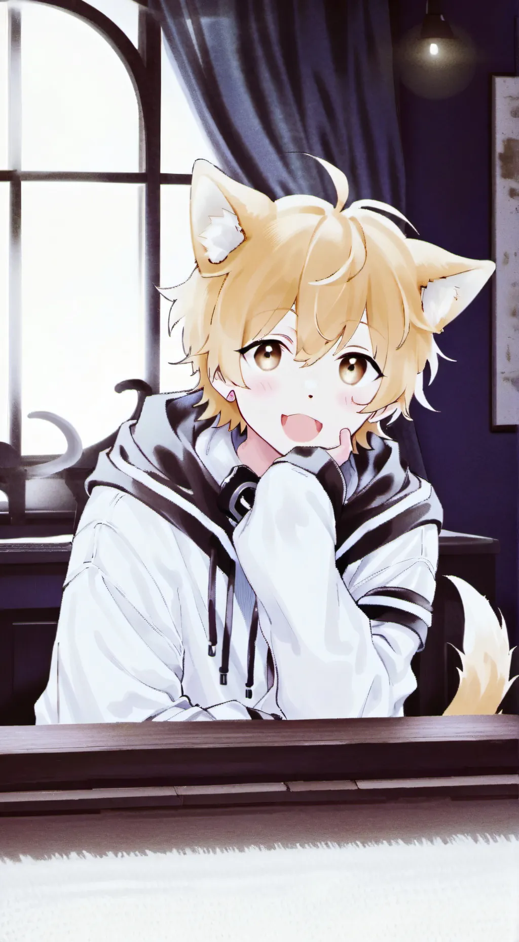 ai character: Golden Spirit Pup background