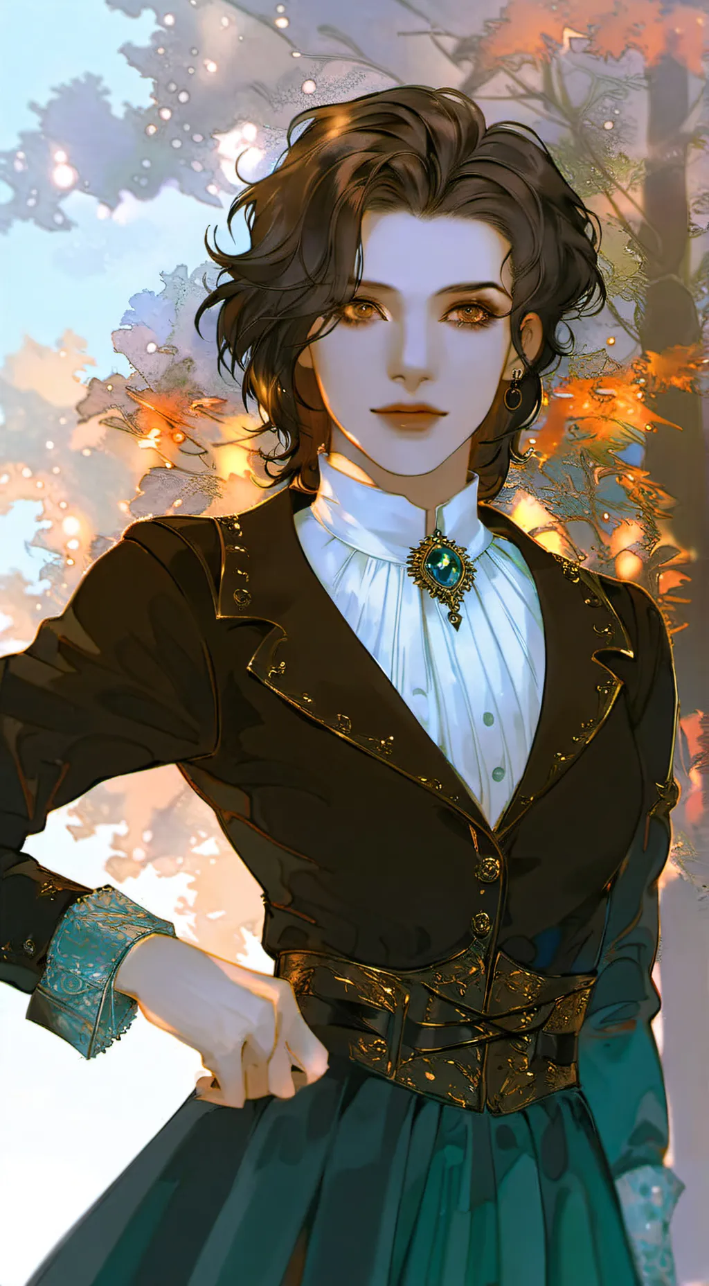 ai character: 👁Iris🎃 background