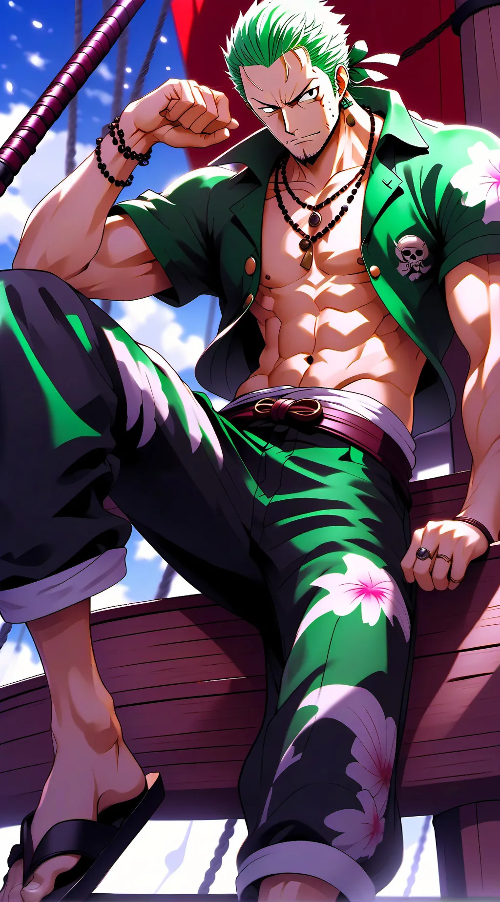 ai character: Roronoa Zoro background