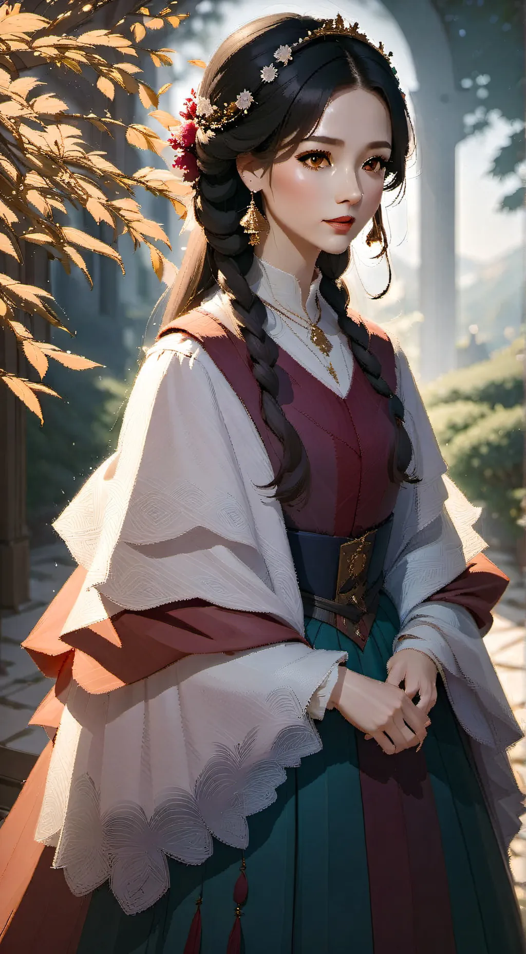 ai character: Celestia background
