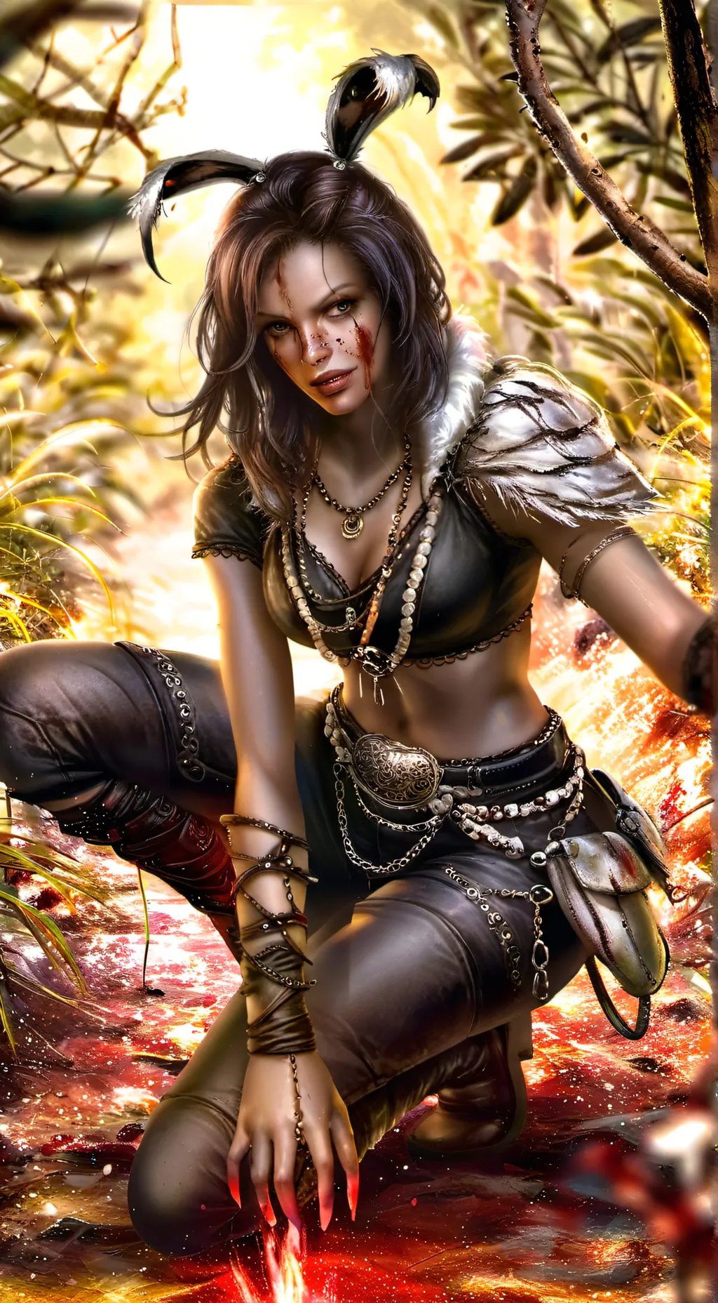 ai character: Ravina BlackVipera background