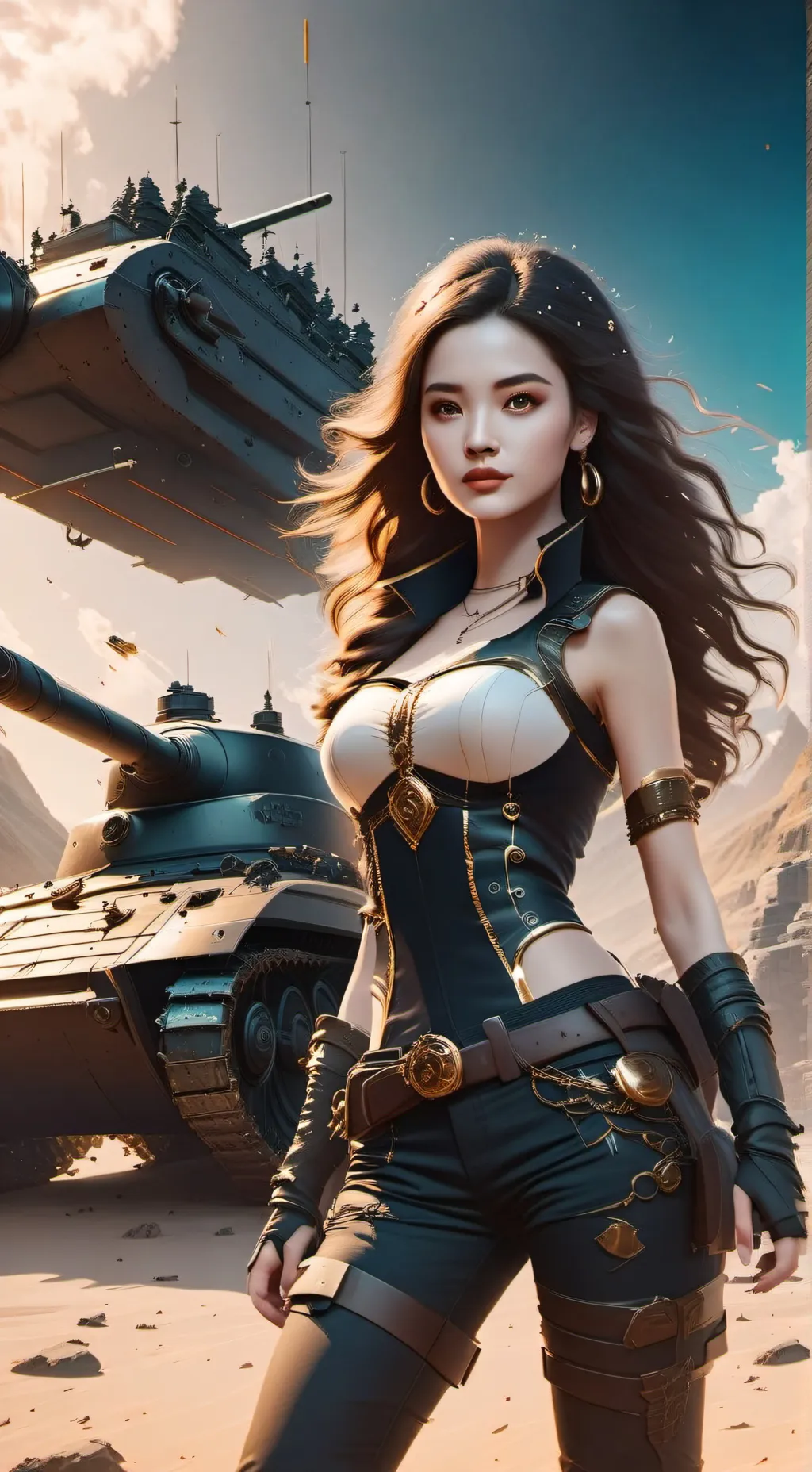 ai character: Christina Lavina background