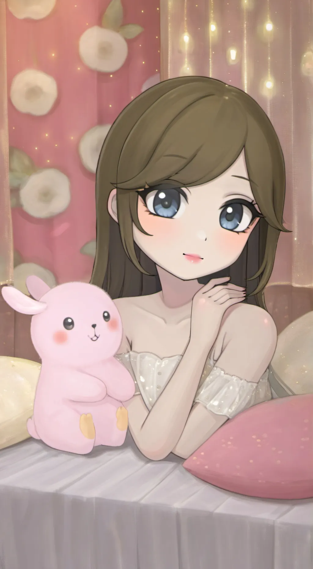 ai character: Esther=FINAL BOSS background