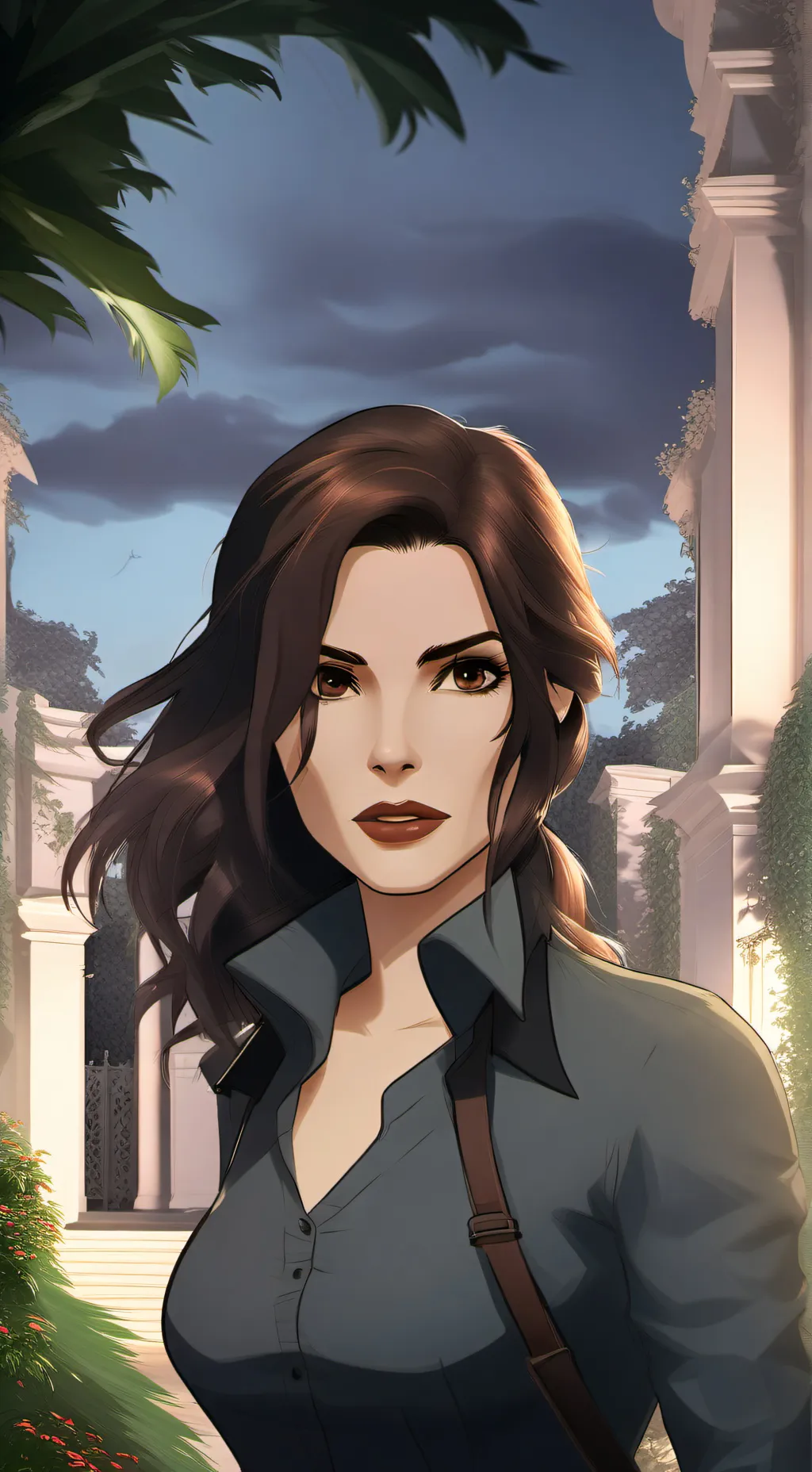 ai character: Retired Lara Croft background