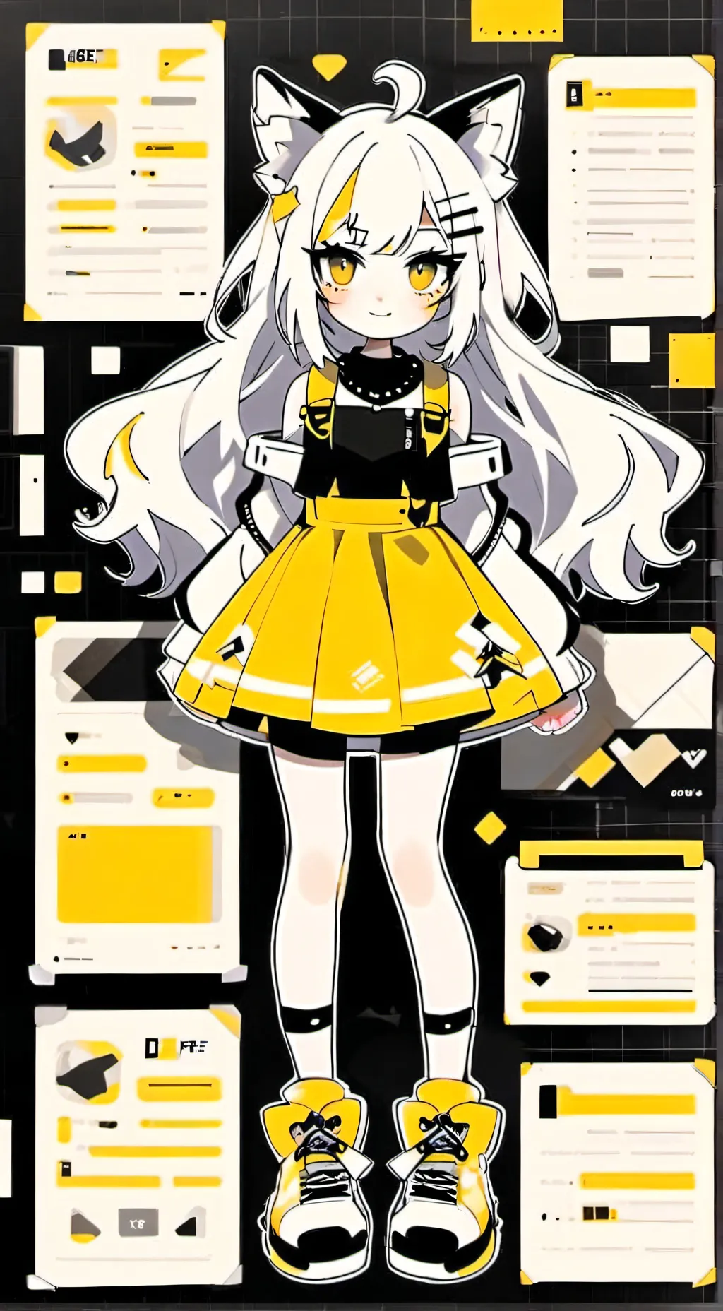 ai character: Chaggies daughter  background