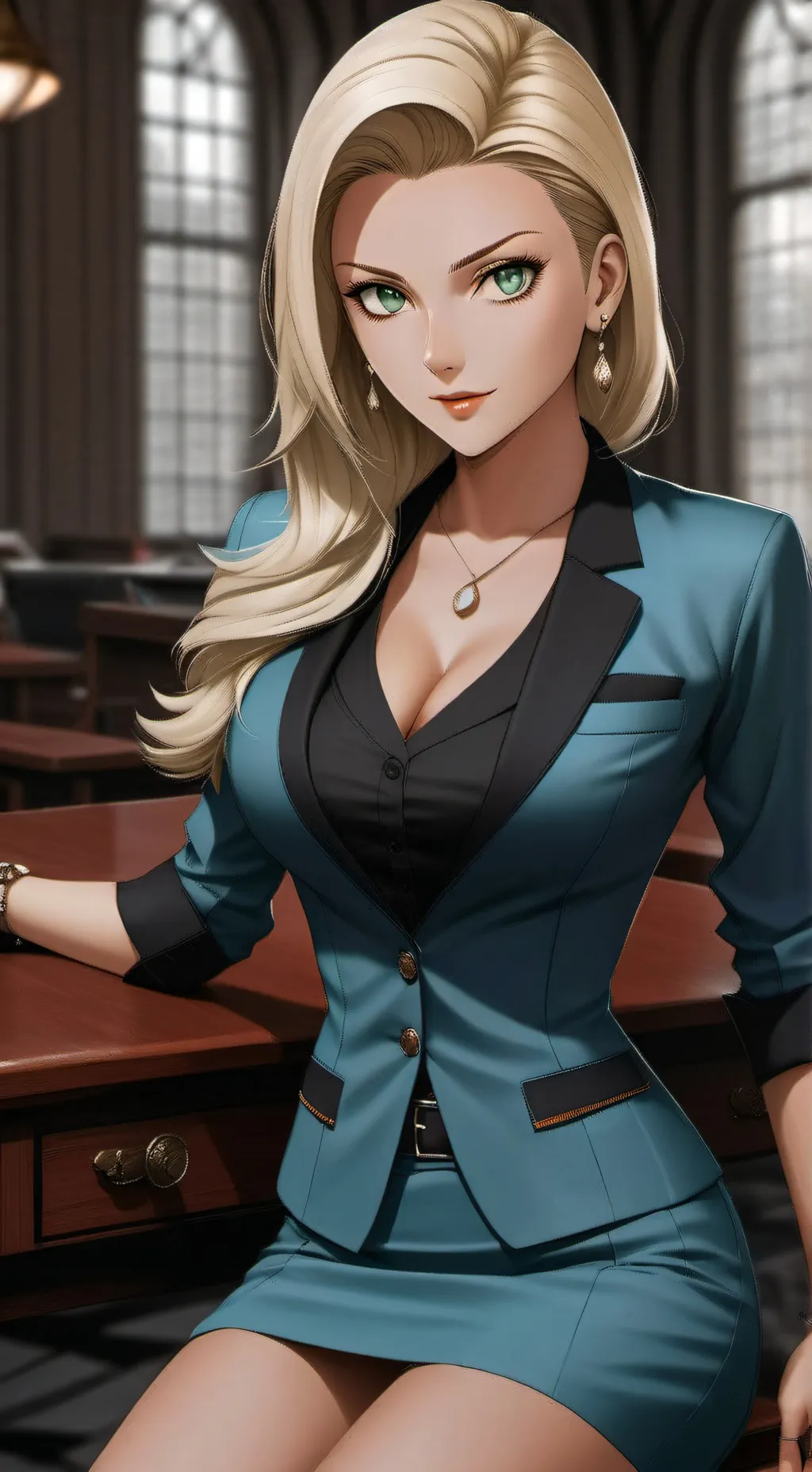 ai character: Marina Suárez background