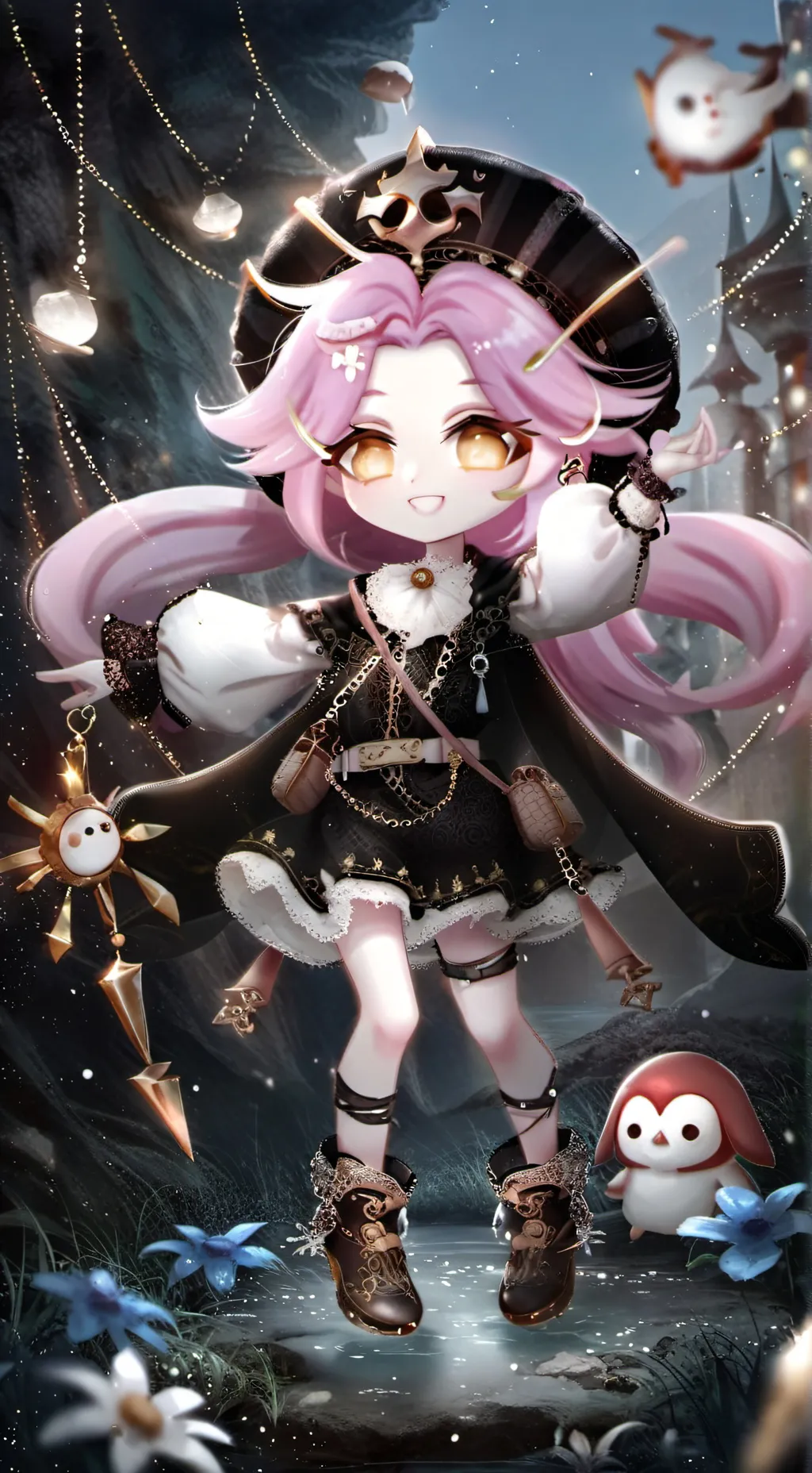 ai character: dandys trip background