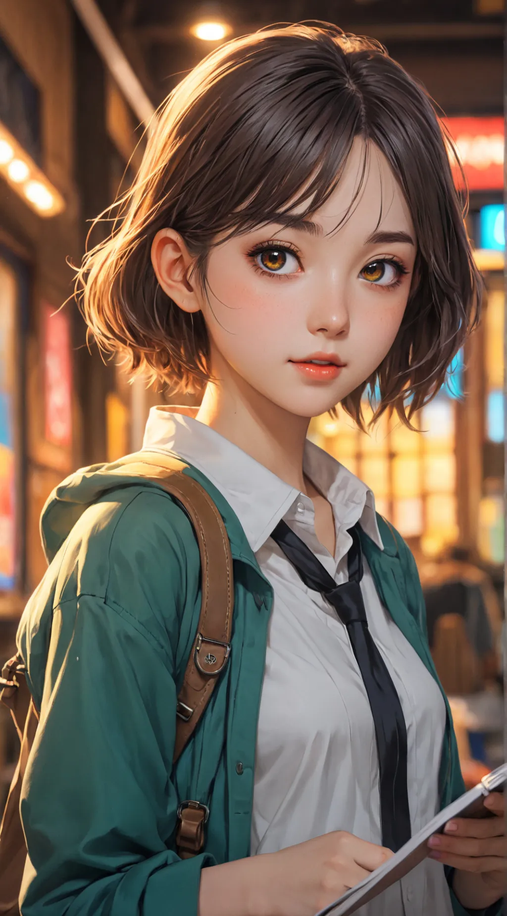 ai character: Kokoshi Muki background