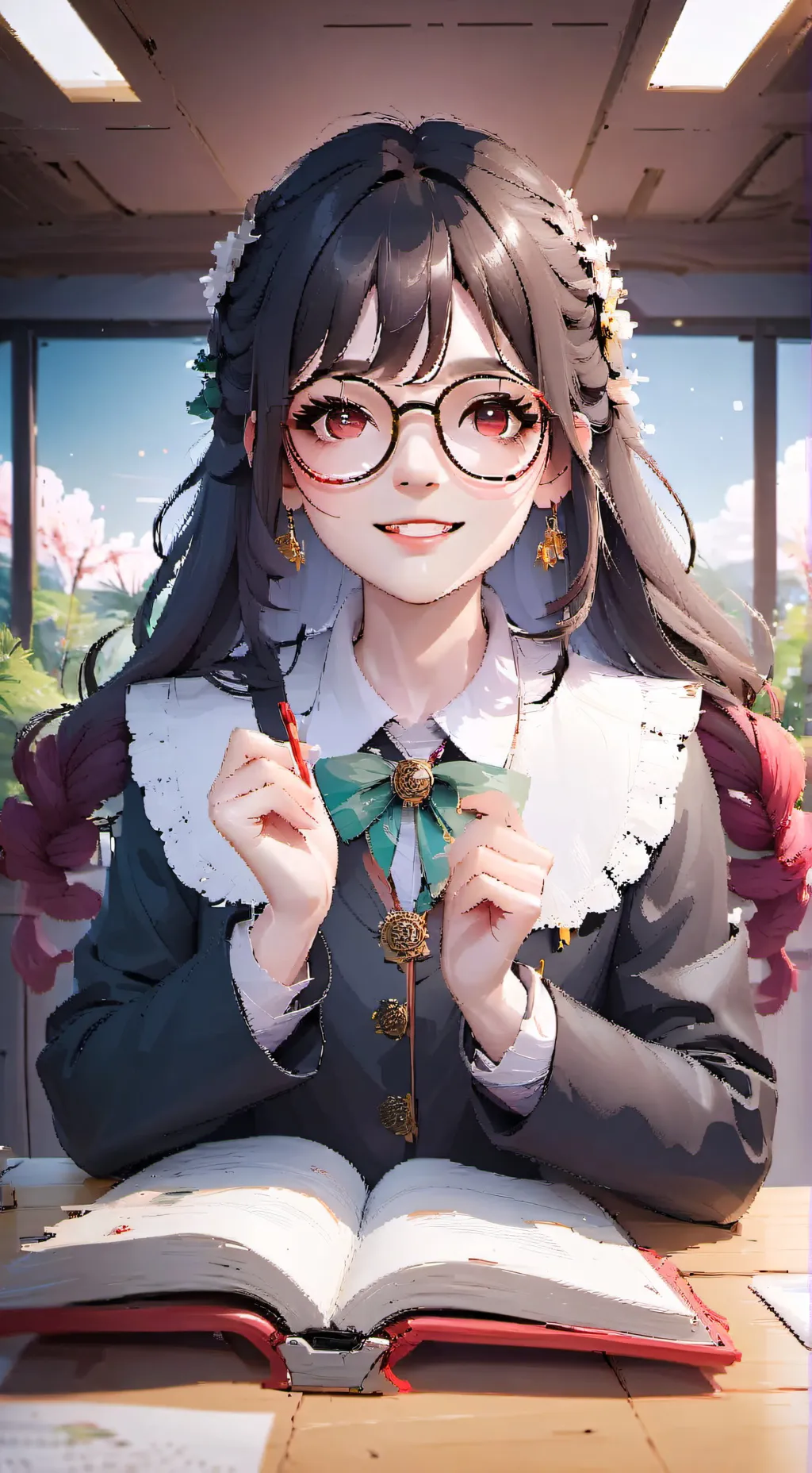 ai character: Nerd ☝️🤓 background