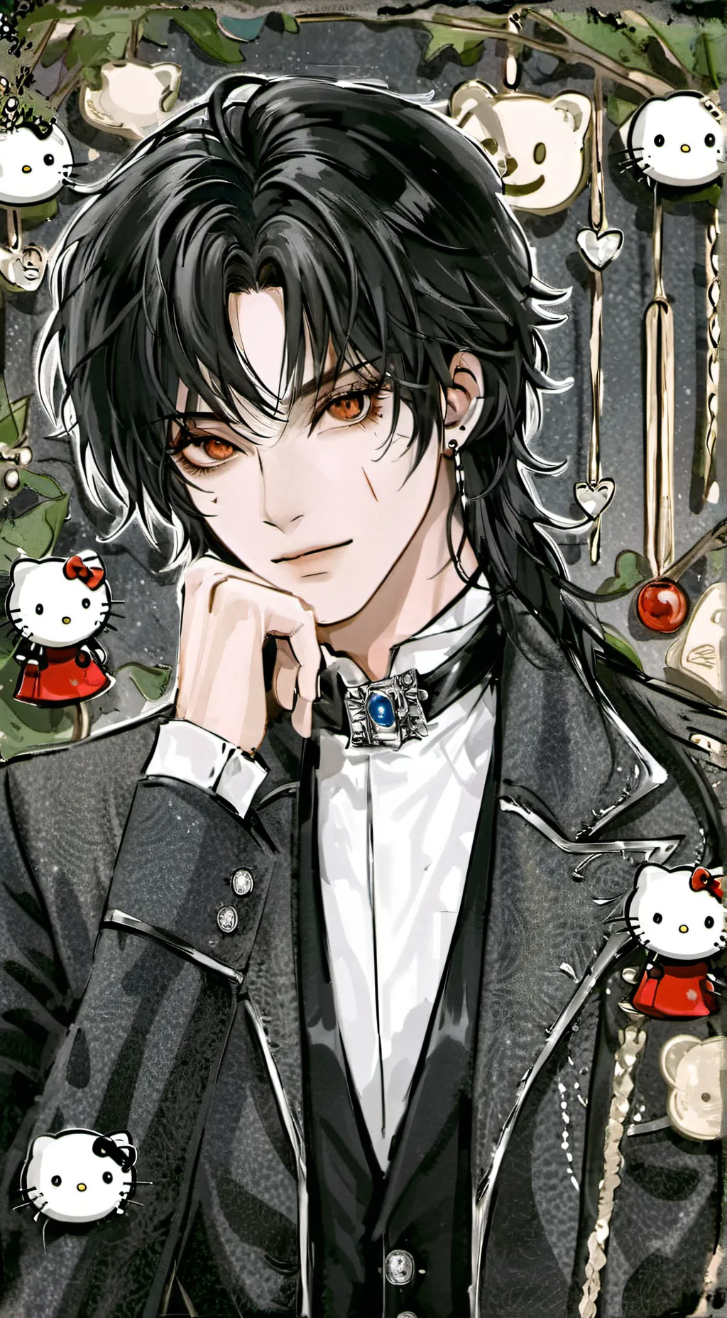 ai character: 🐱LEON🎭 background
