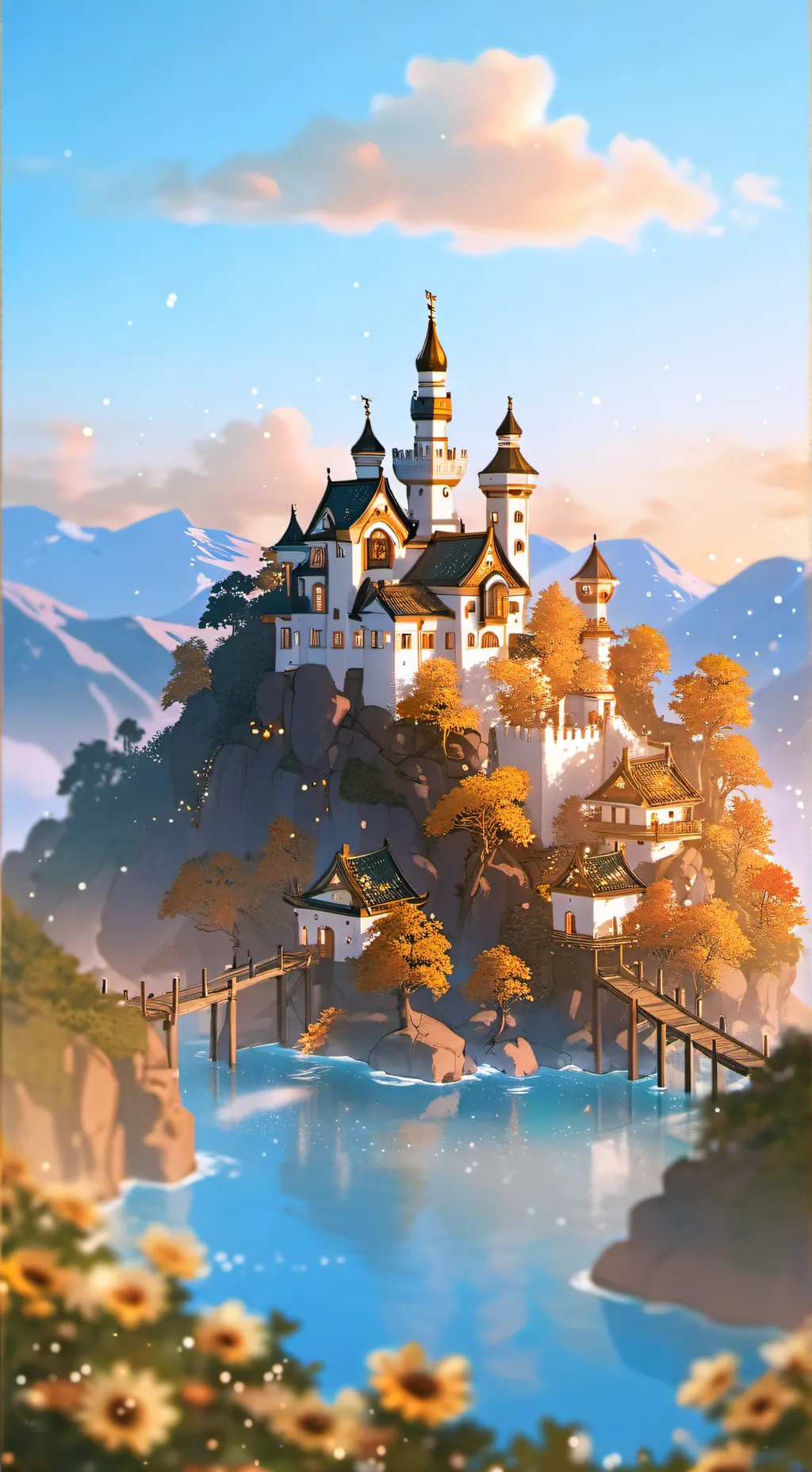 ai character: Castelo de Ouro background