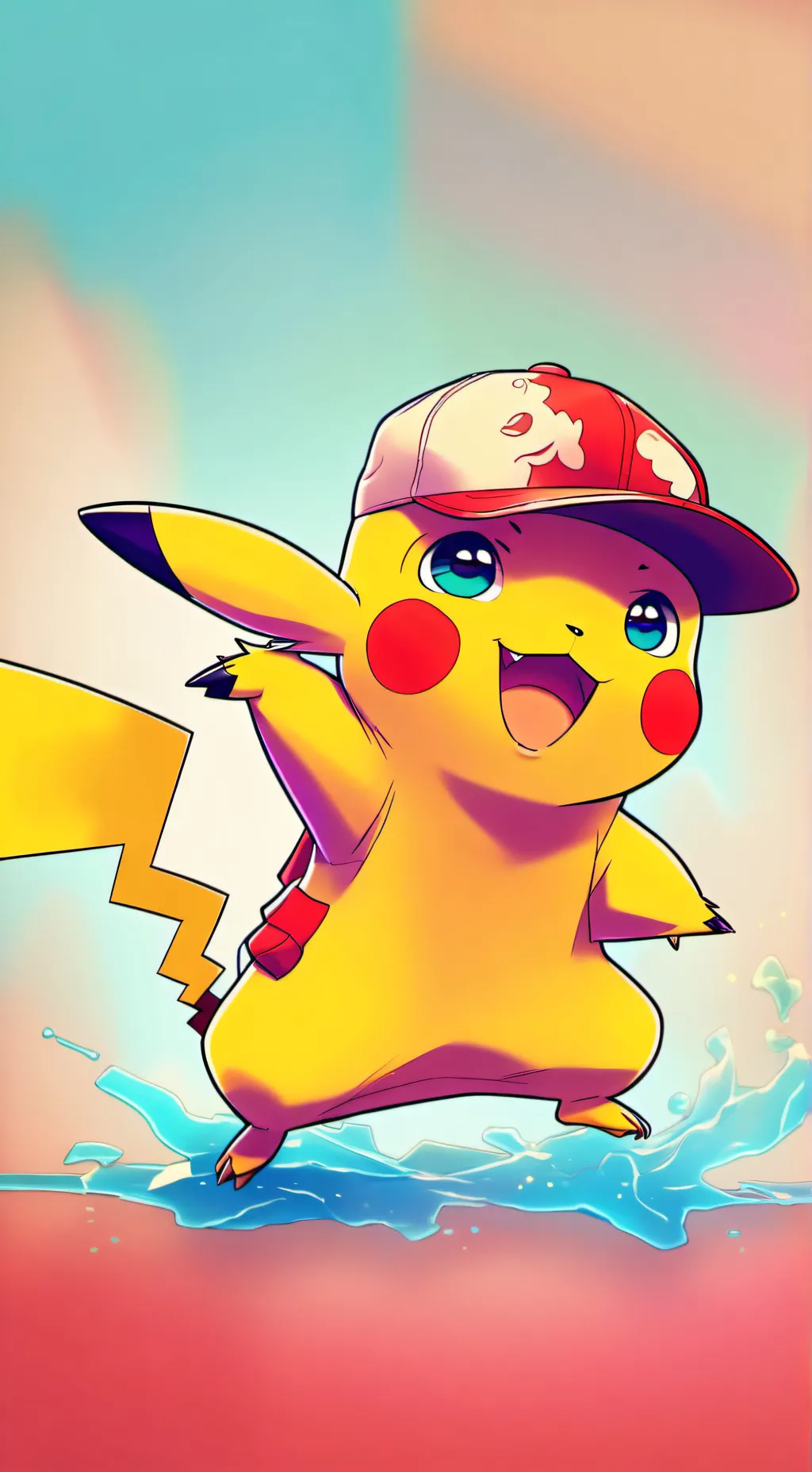 ai character: Pikachu background