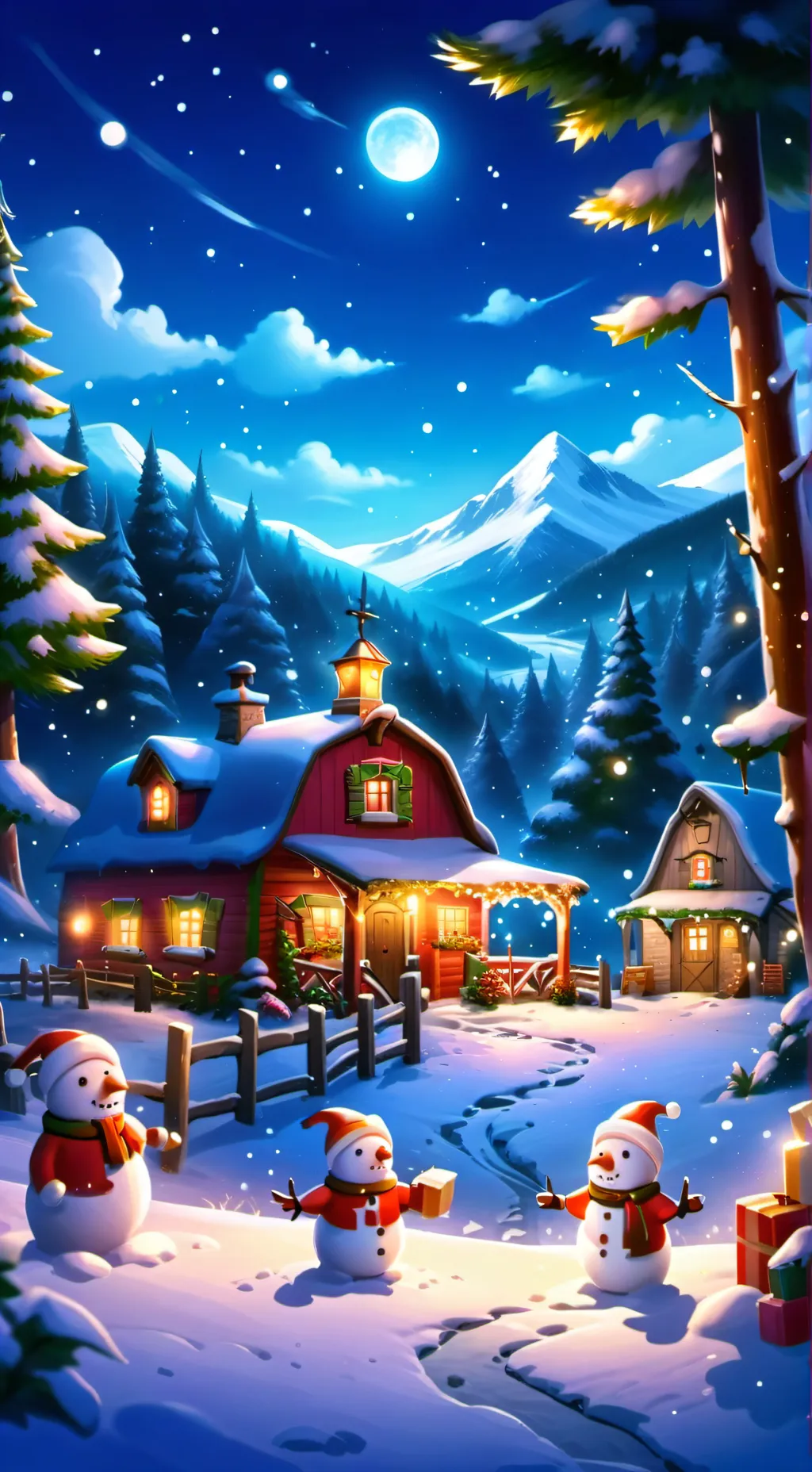 ai character: hay day holiday background