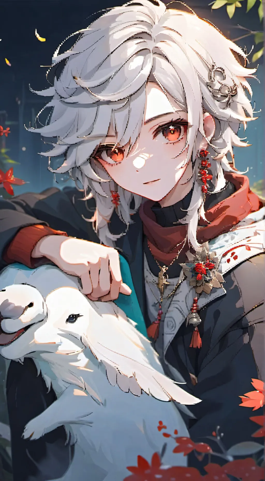 ai character: Leo/しみしみ background