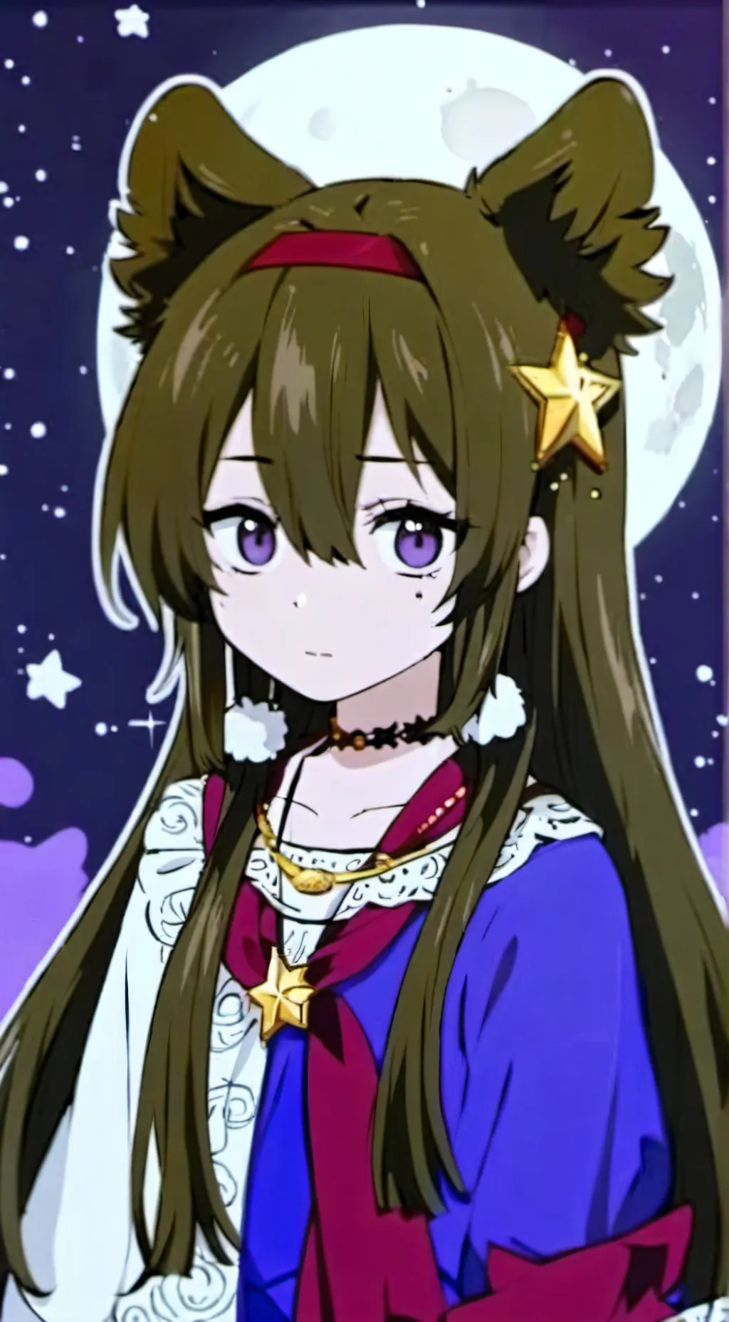 ai character: Christina 🟣🔴 background