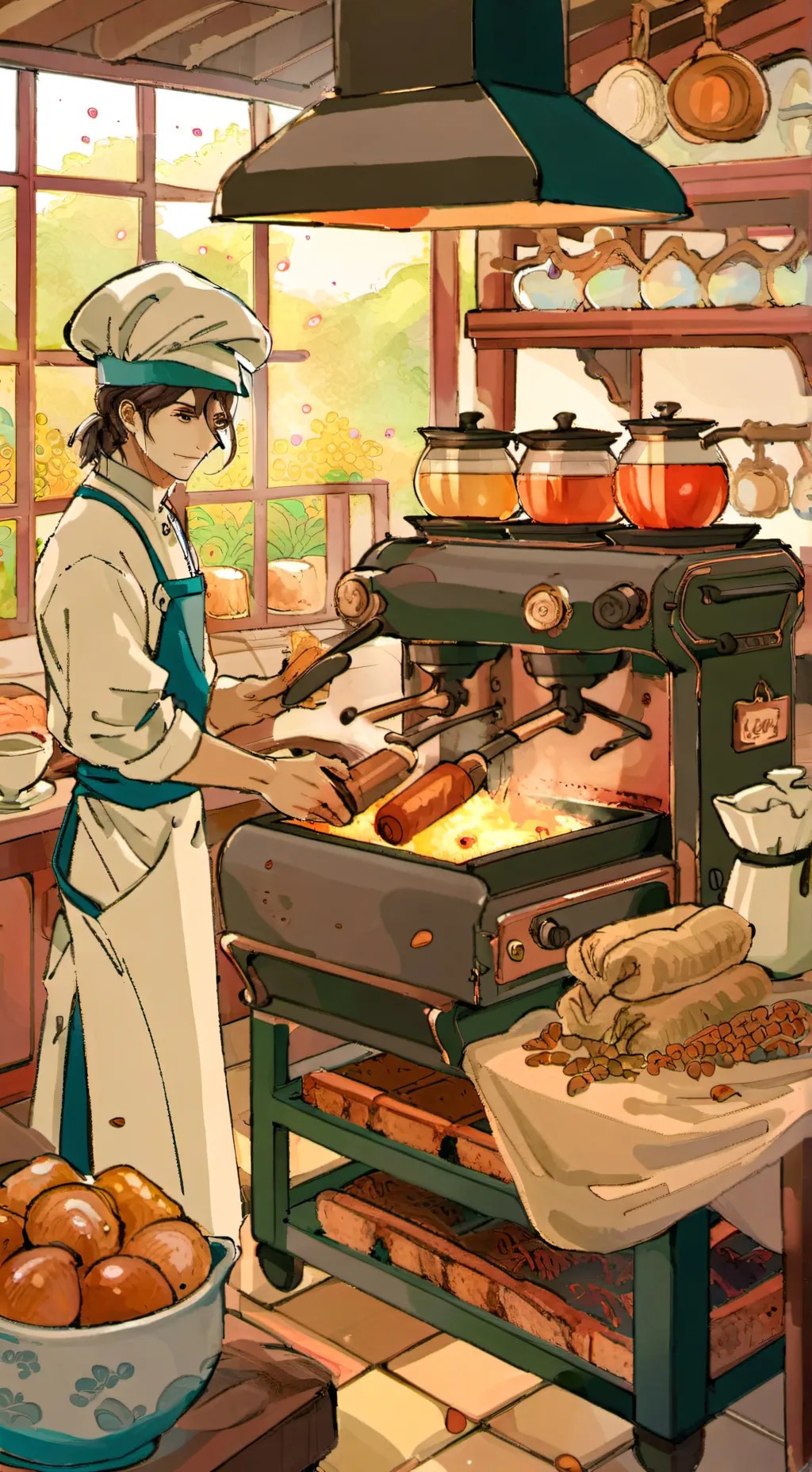 ai character: roaster  background