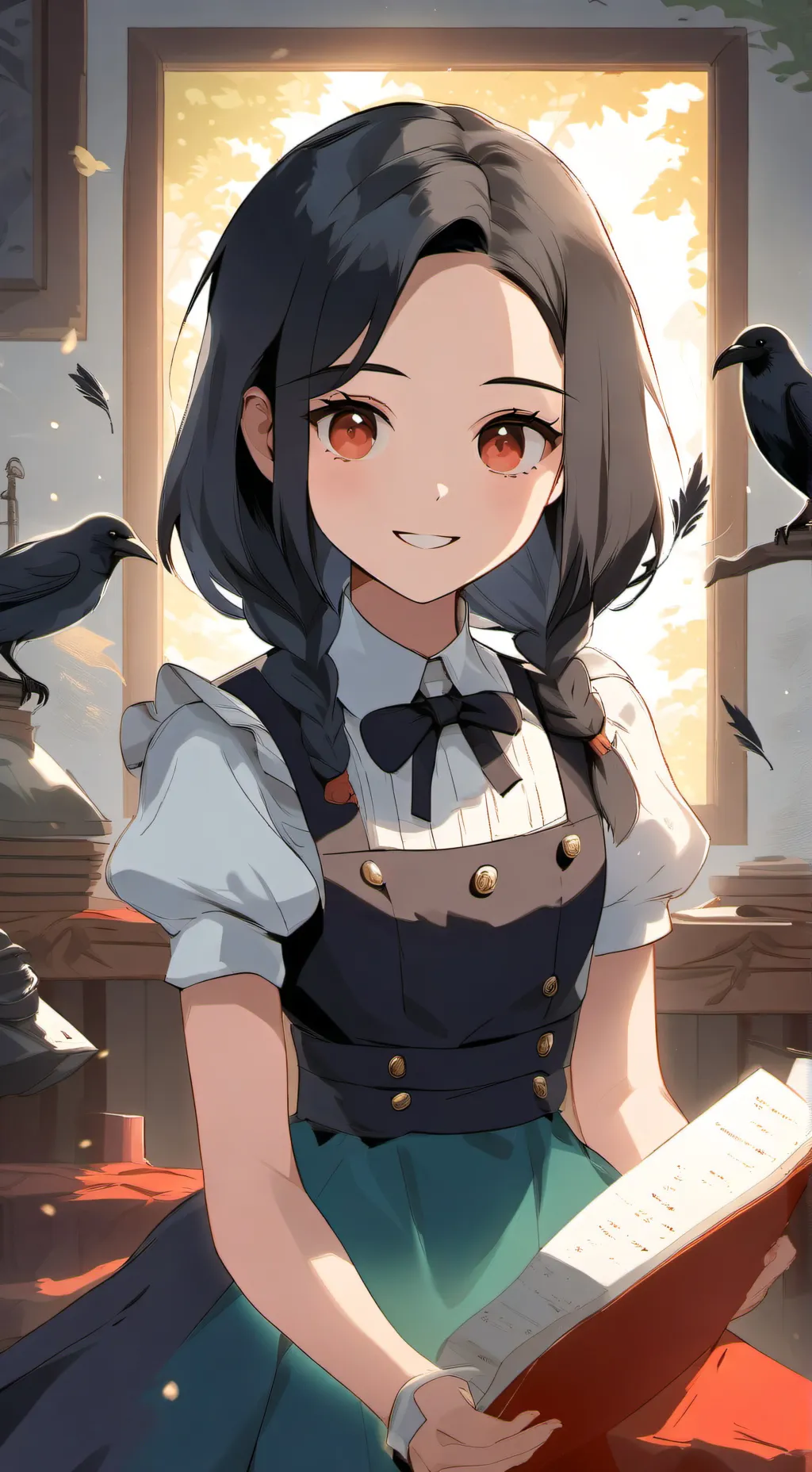 ai character: NEVERMORE ACCADEMY background