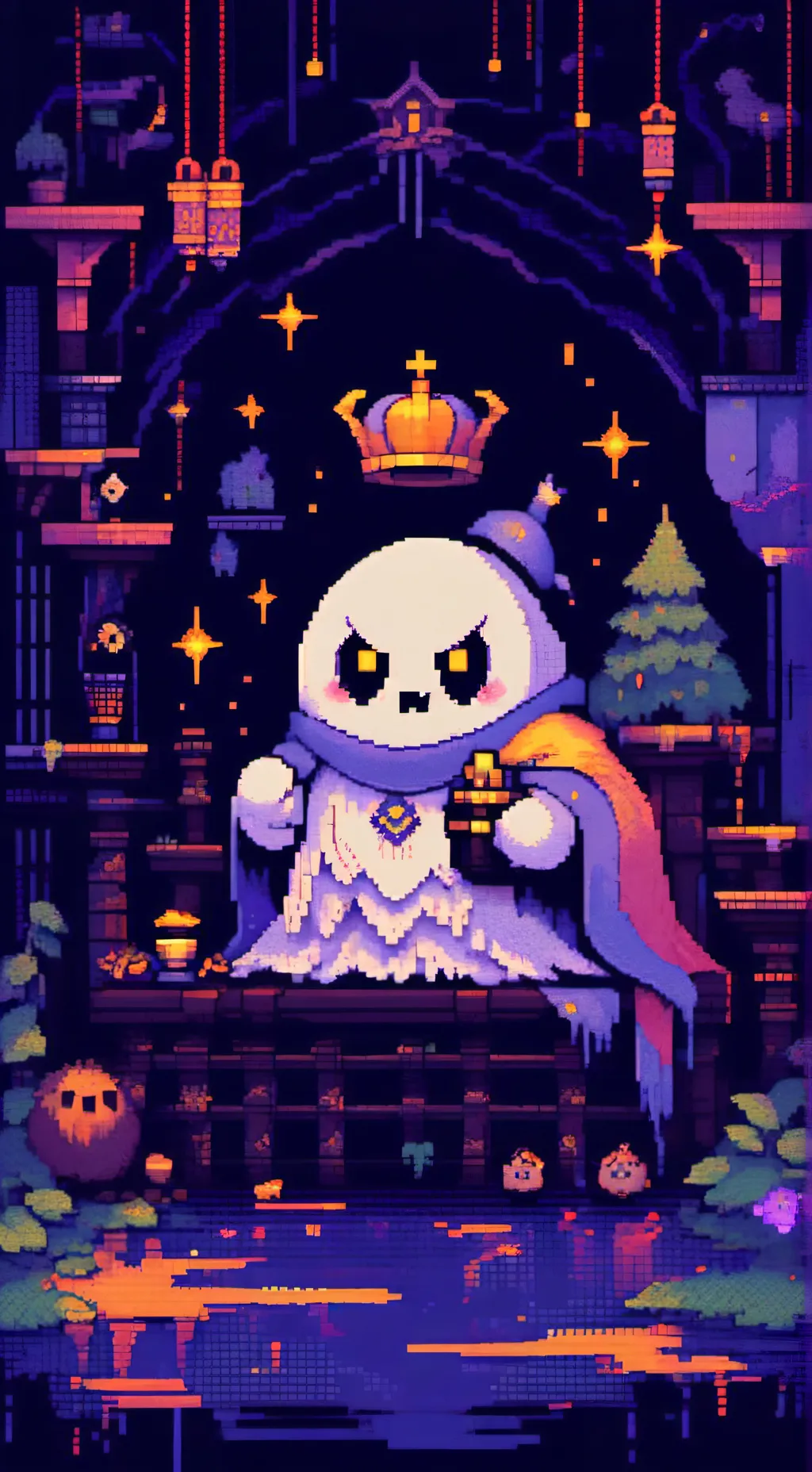 ai character: king  background