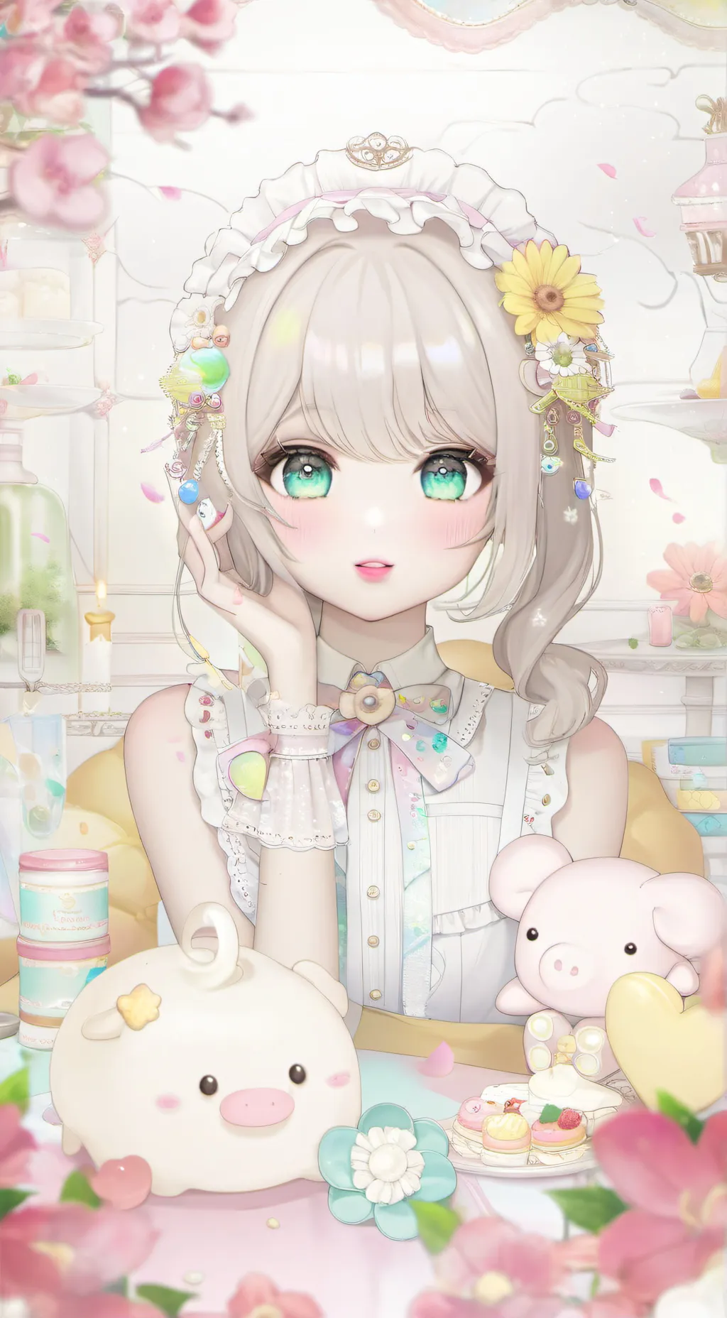 ai character: The boy and the  background