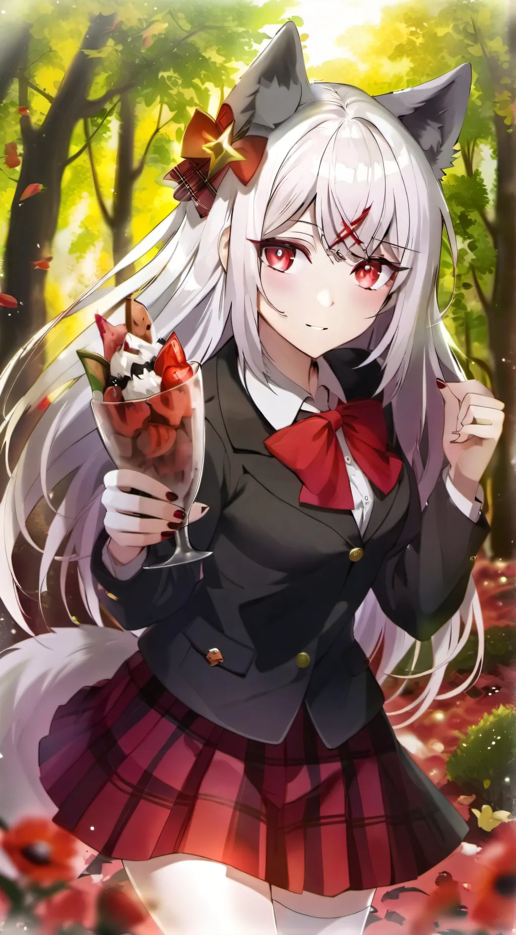 ai character: Chocolate wolf 🍫 background