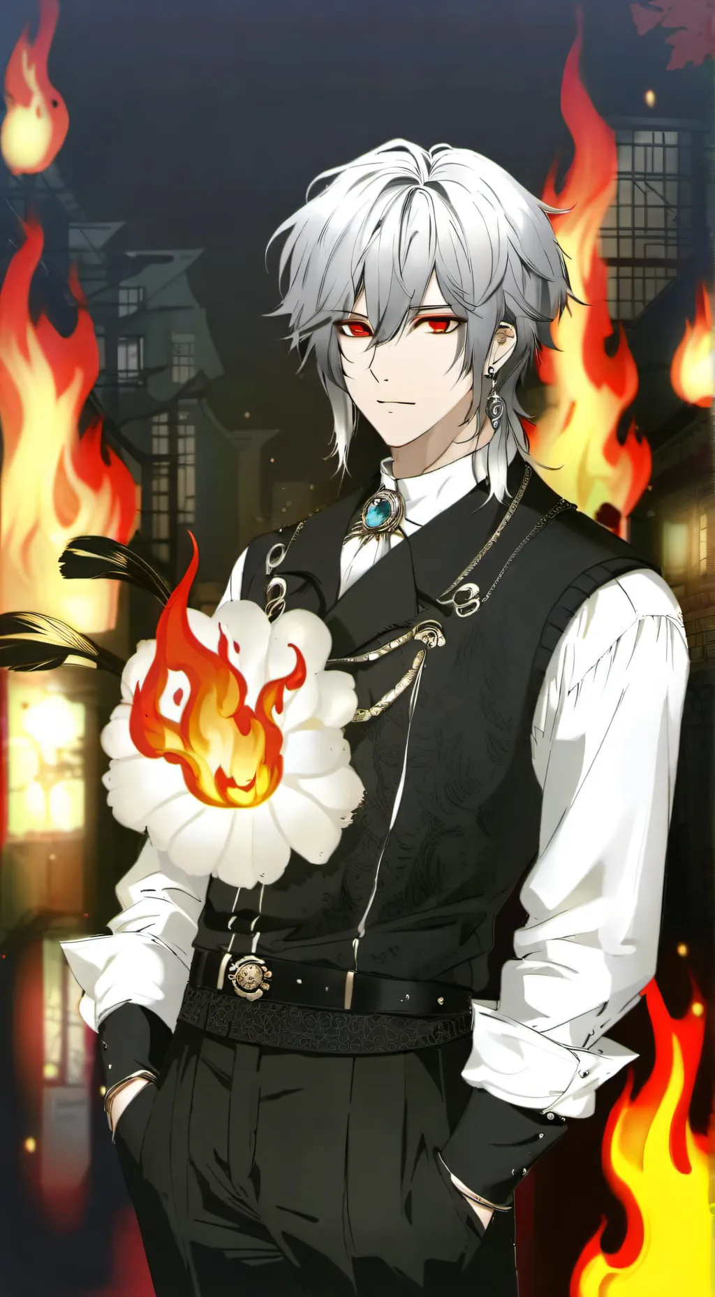 ai character: Angel X Devil background