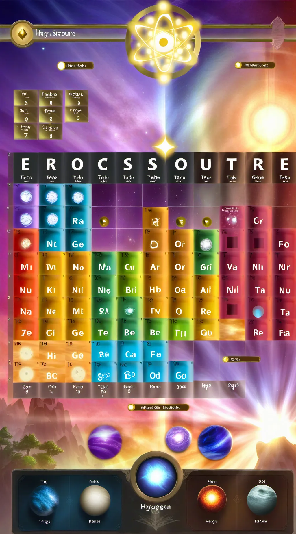 ai character: the periodic table background