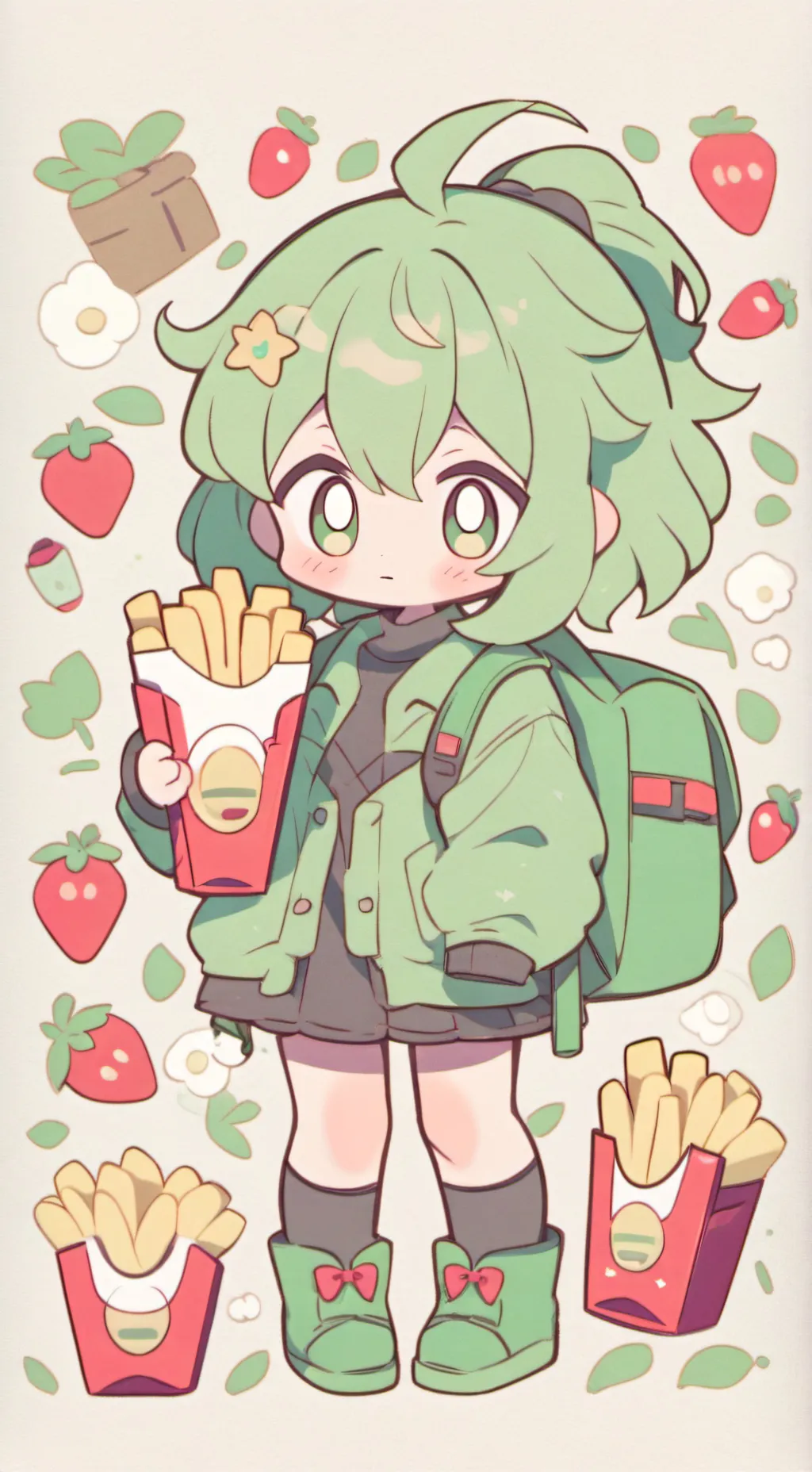 ai character: Fryy x coin again! background
