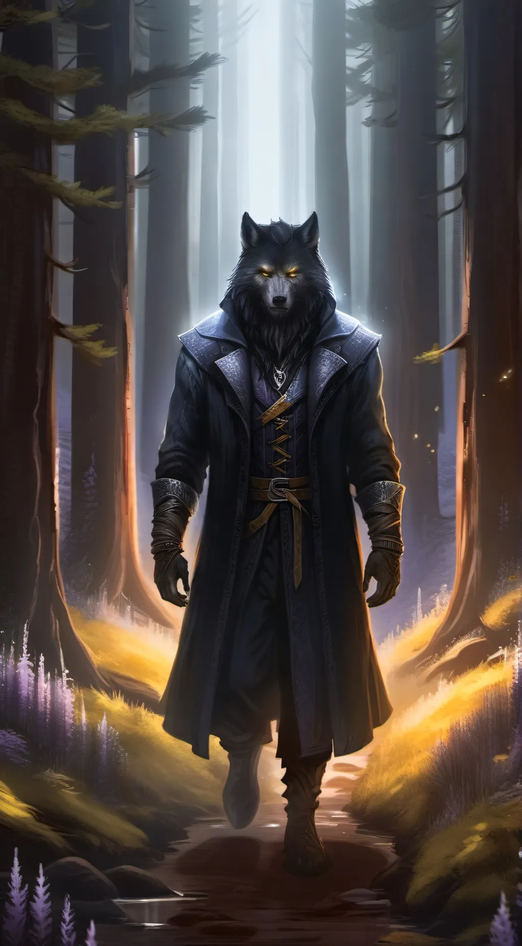 ai character: Werewolf Hotel background