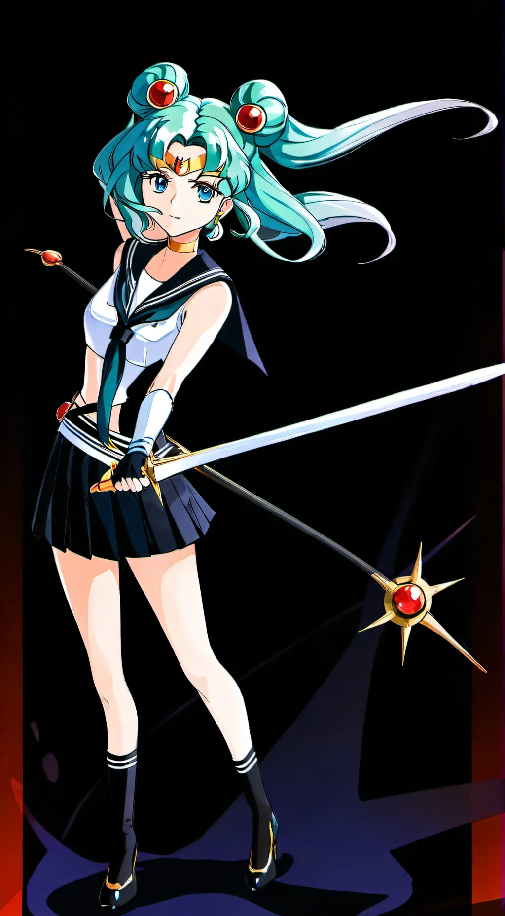 ai character: Sailor Neptune  background