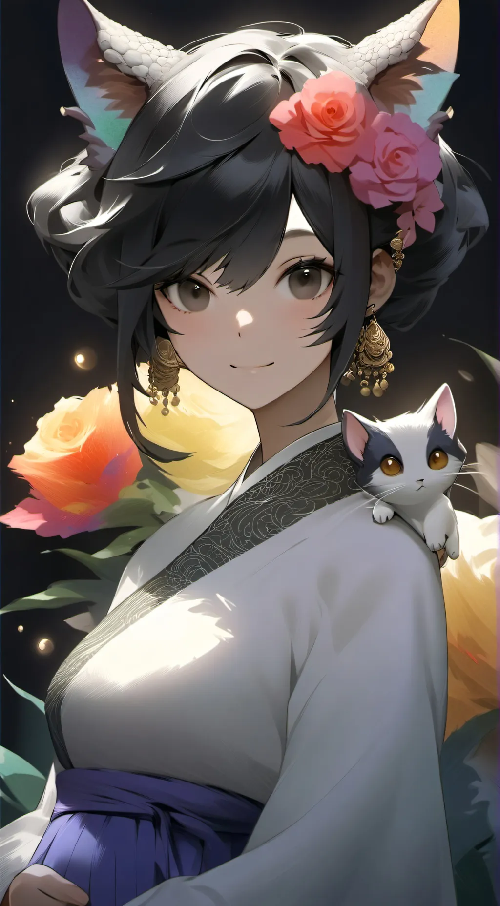 ai character: Chameleon Cat Spir background