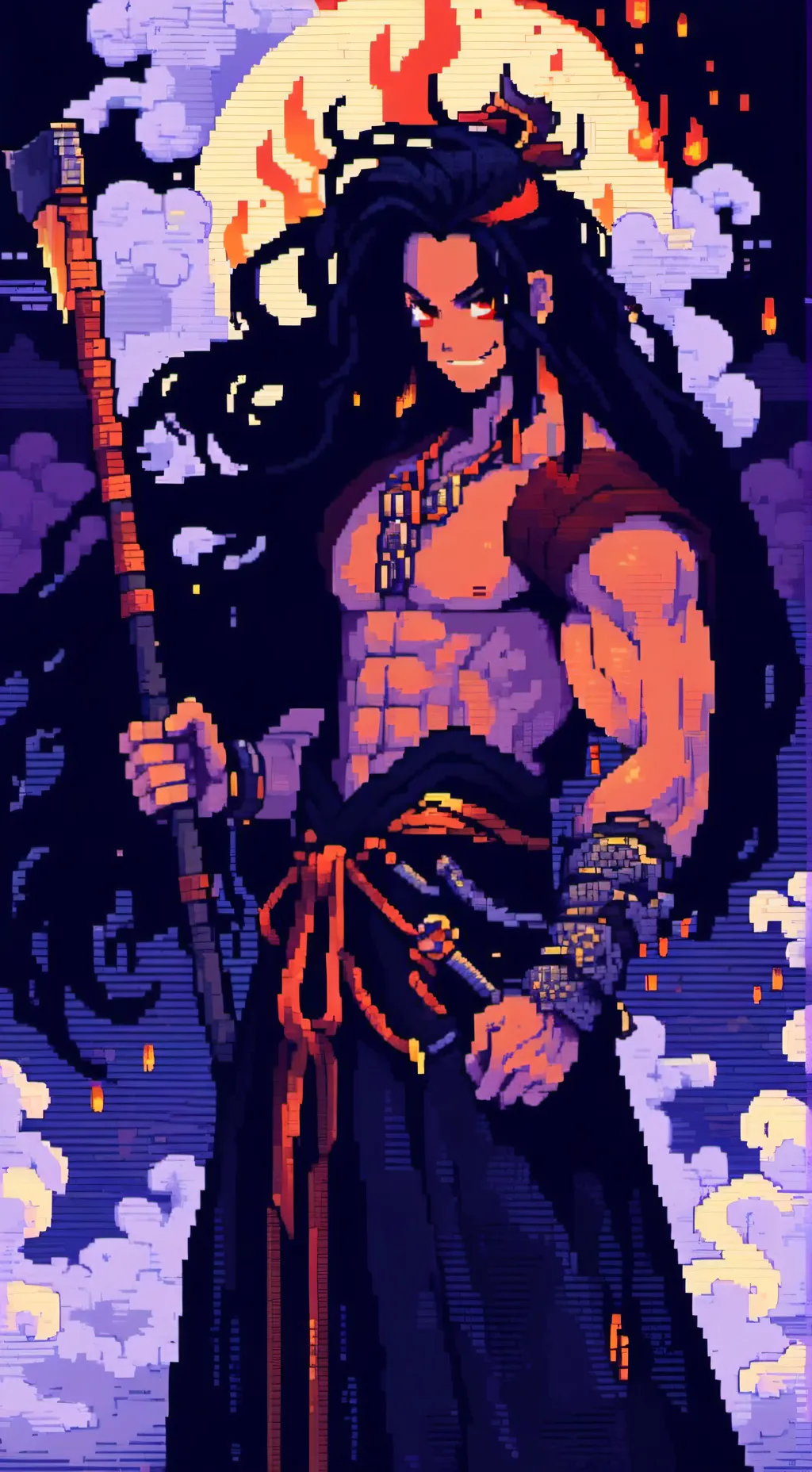 ai character: Burning Spice background
