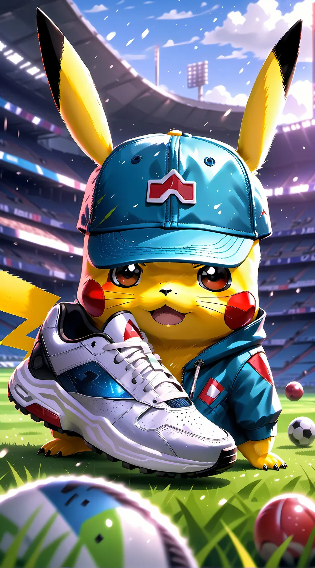 ai character: NFL POKÉMON  background