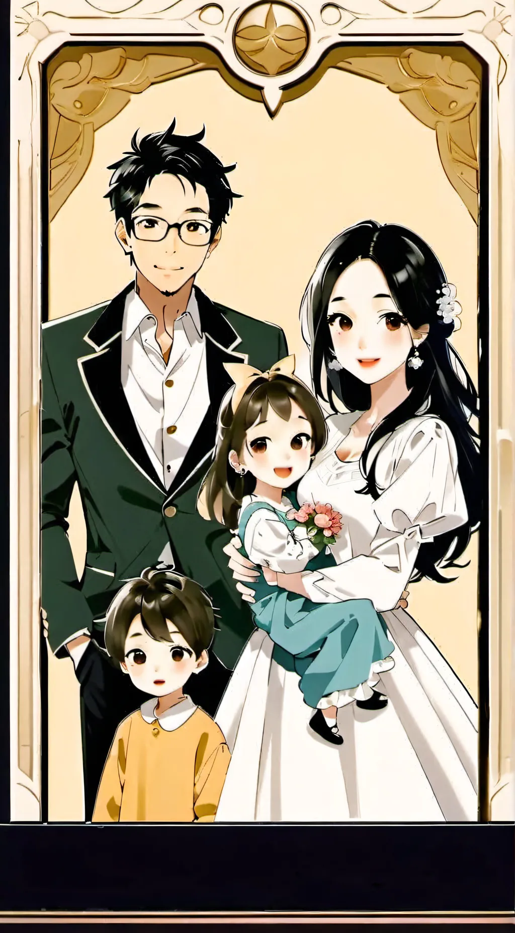 ai character: ?¡P's family!¿ background